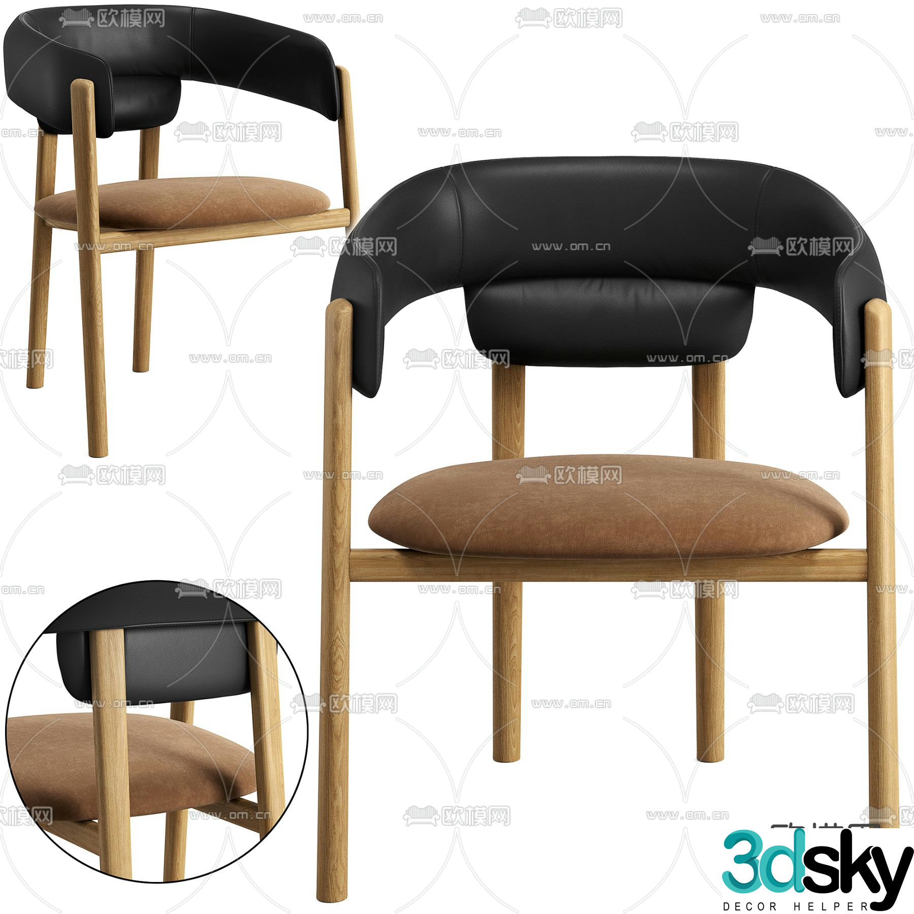 Cassina leisure chair 3d model