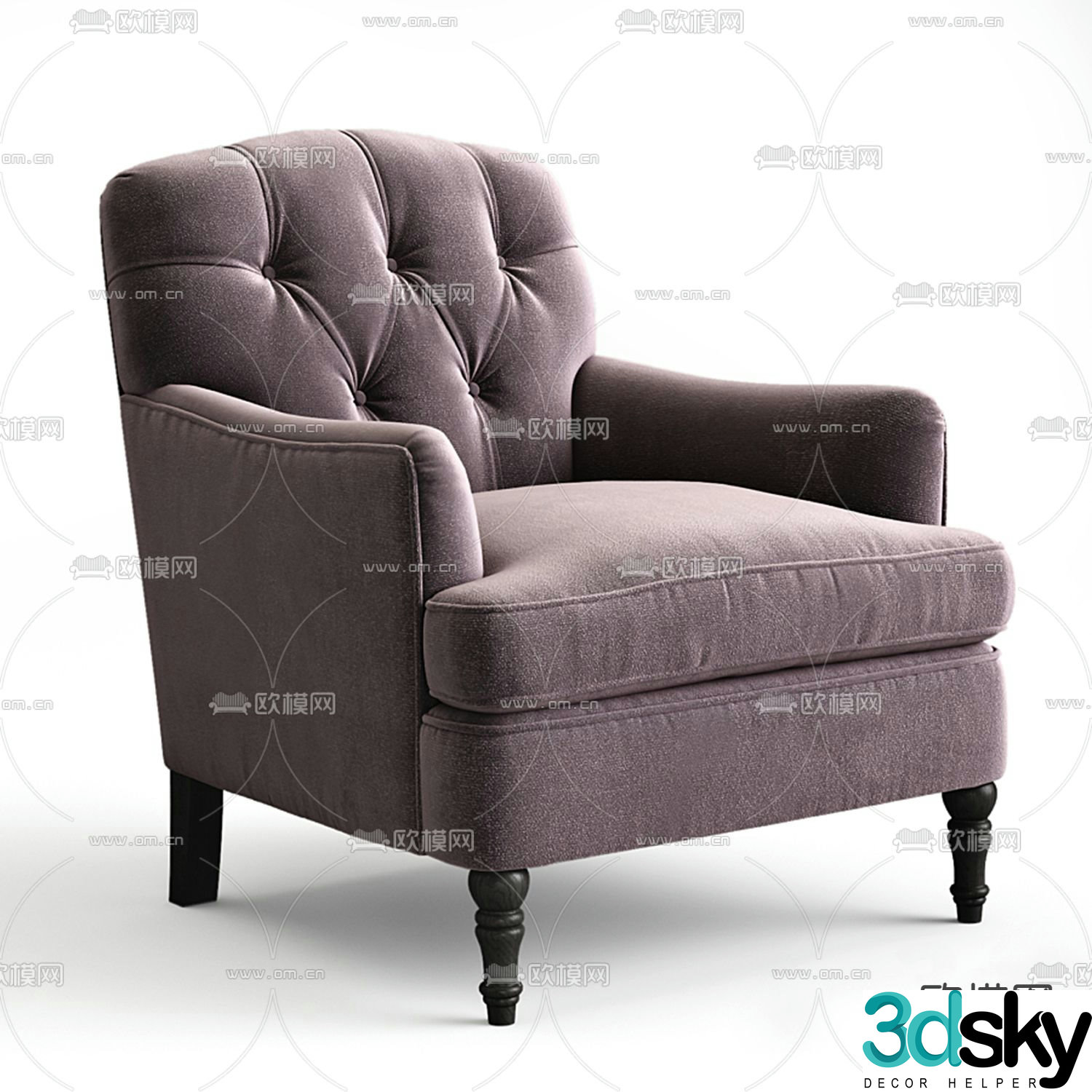 B&B Italia French single sofa 3d model