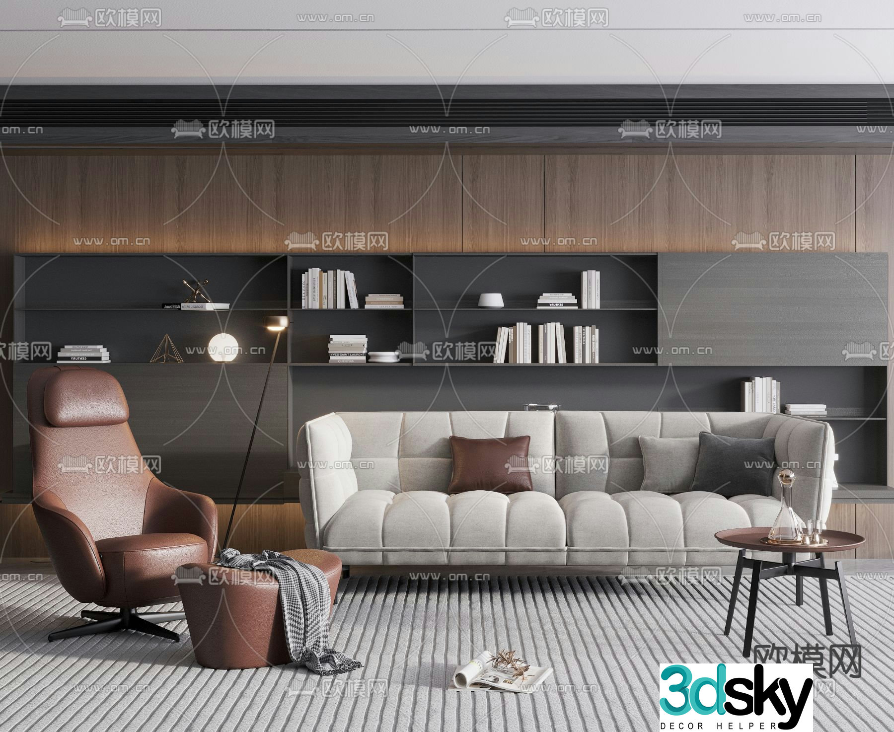 B&B Italia modular sofa 3d model