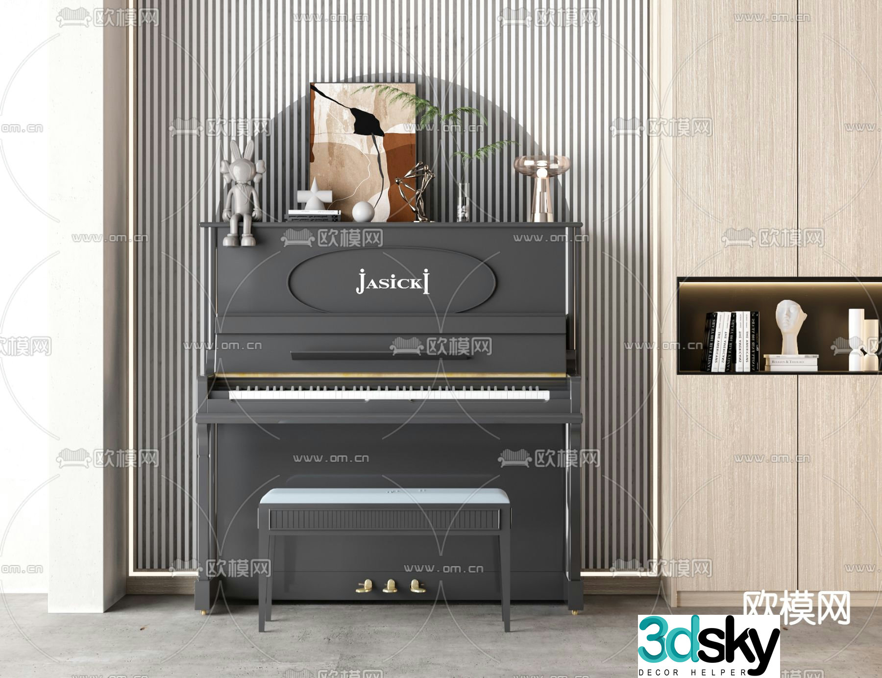 piano 3d model