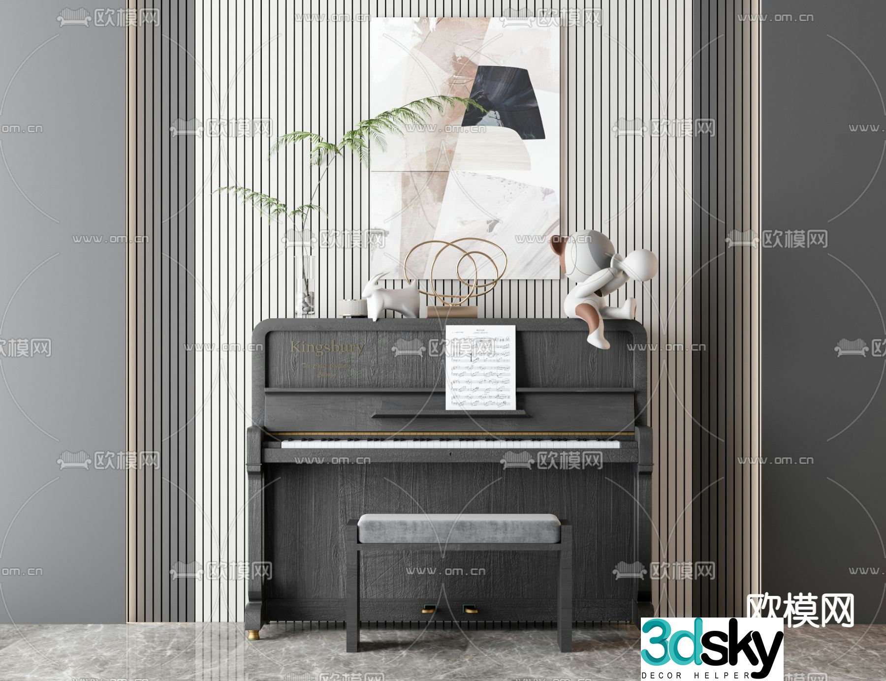 piano 3d model