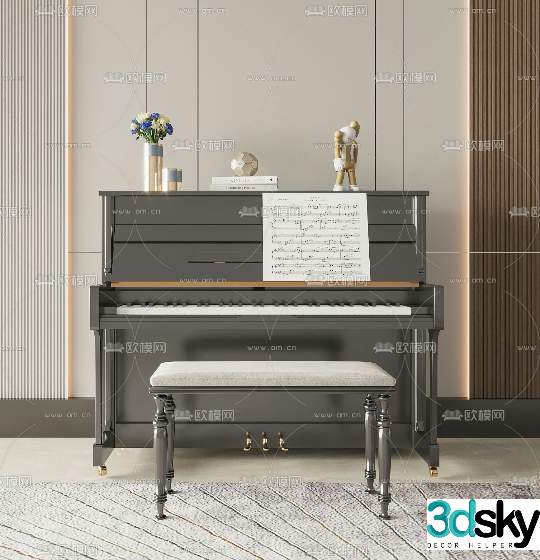 piano 3d model