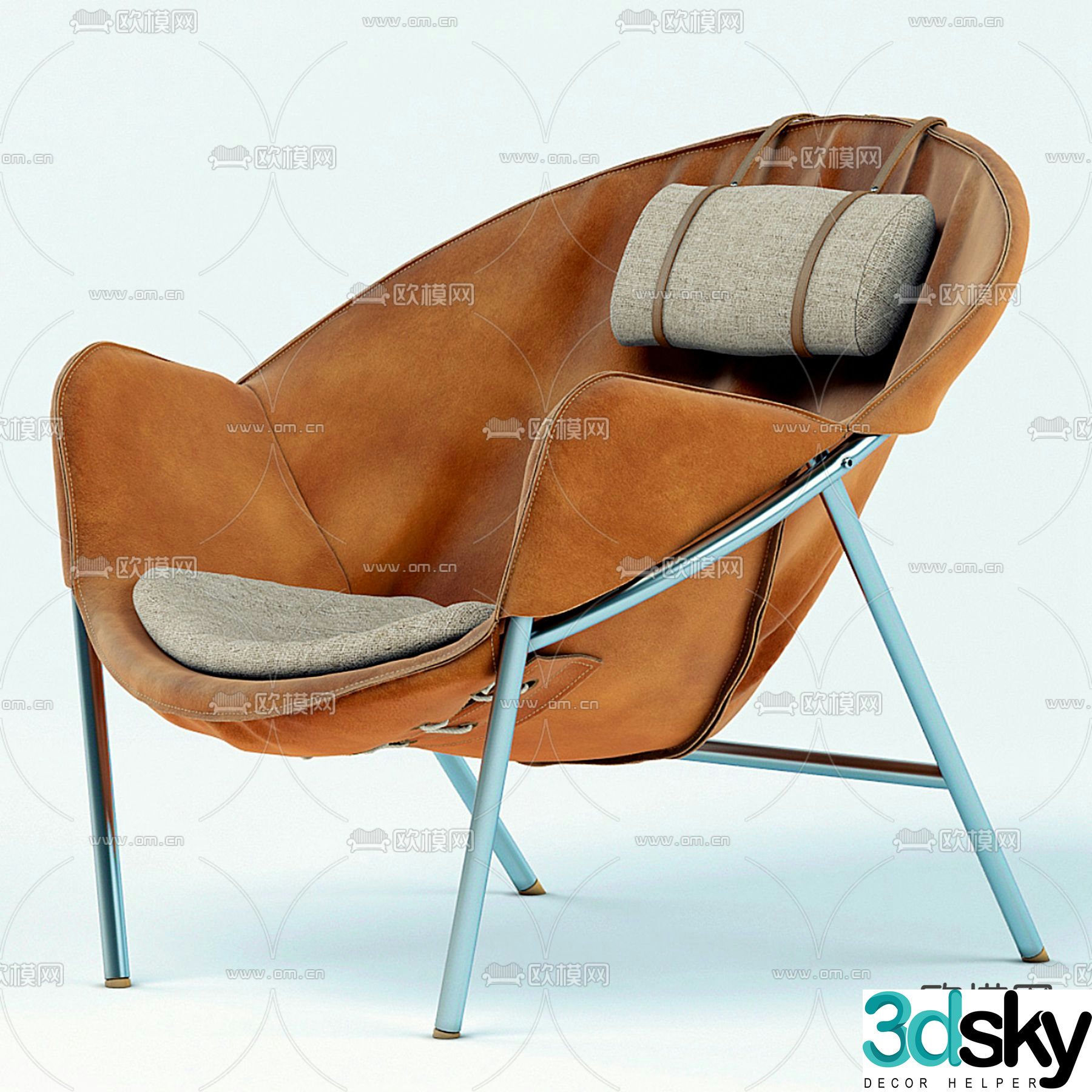 B&B Italia lounge chair 3d model