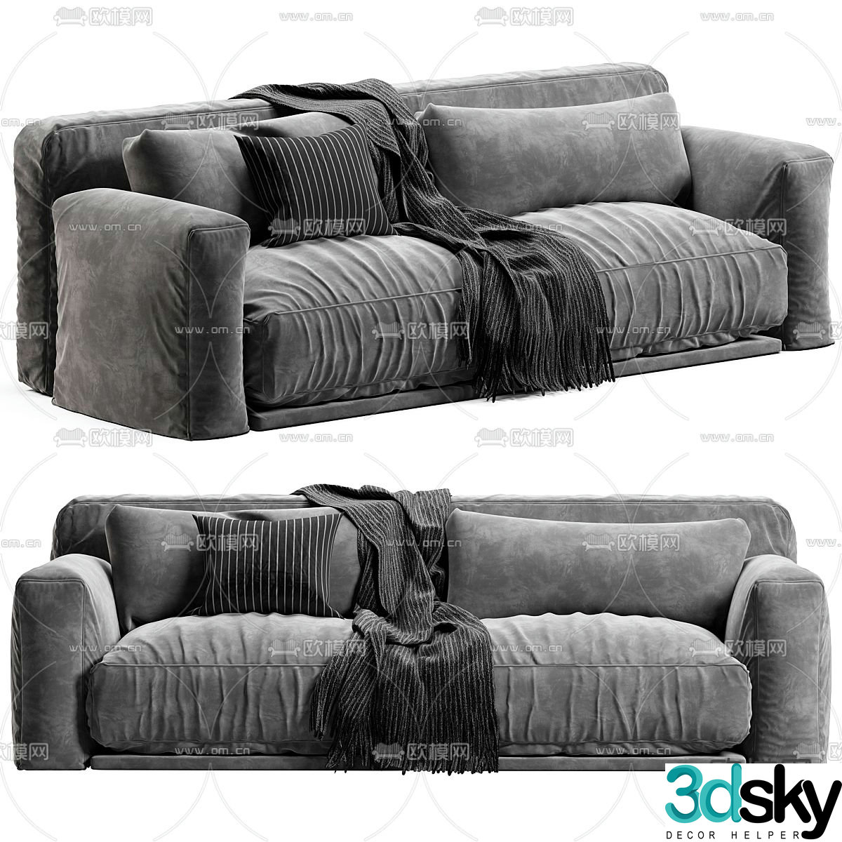 Poliform love seat 3d model