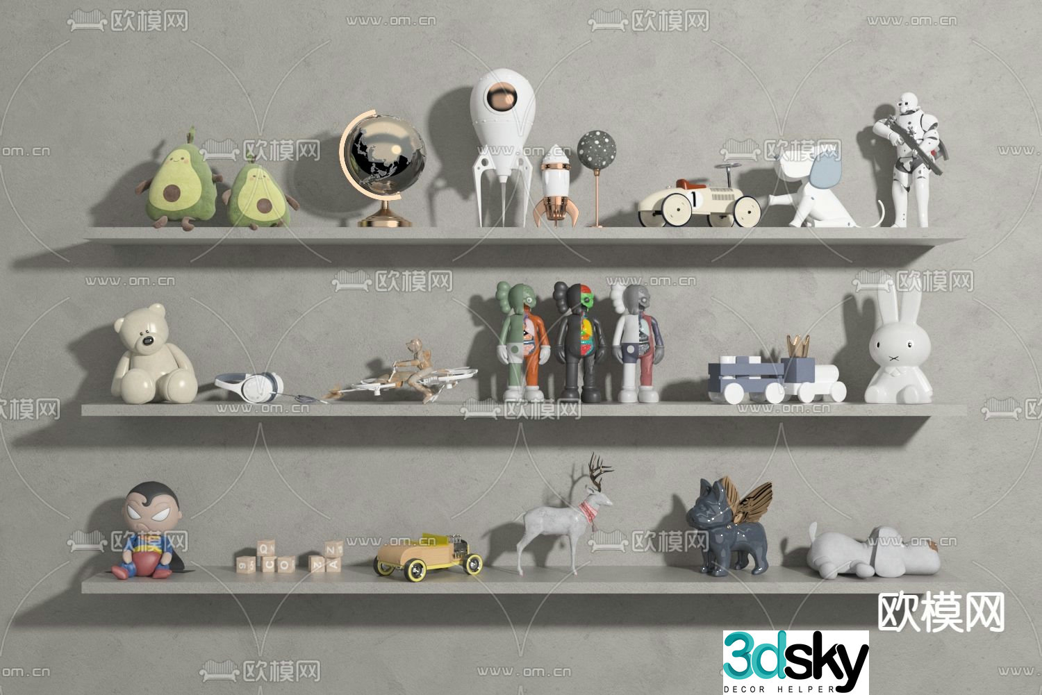 Children’s toy ornaments 3d model