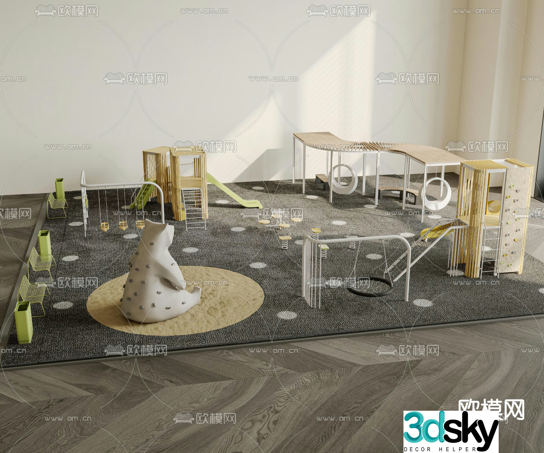 children playground toys 3d model