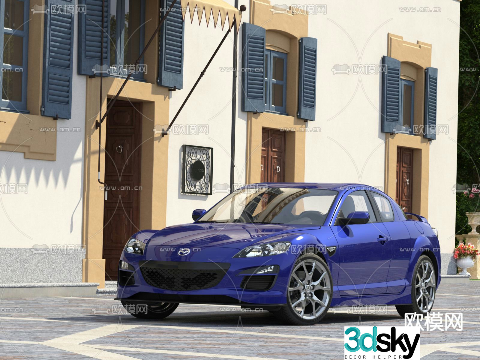 Mazda car sedan 3d model