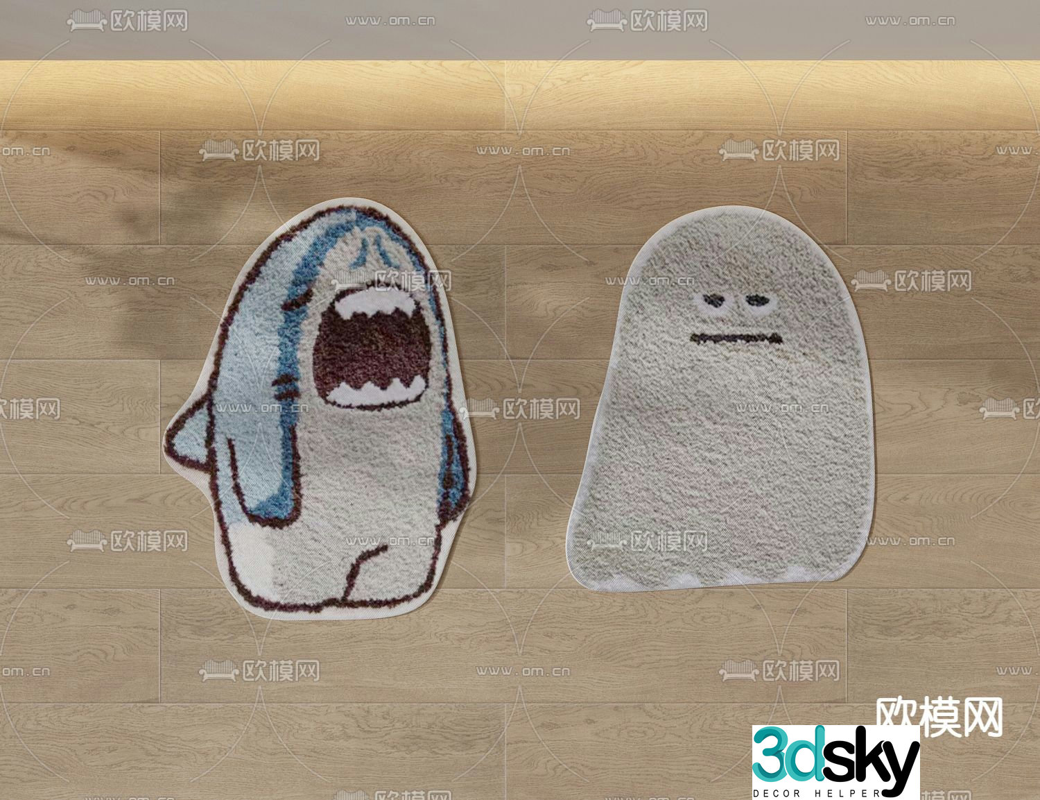 Children’s cartoon carpet 3d model