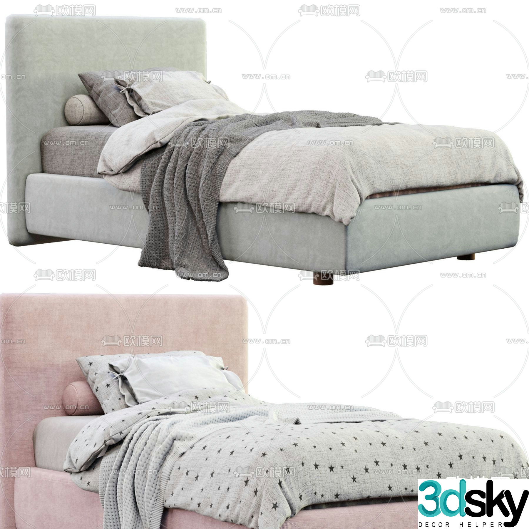 Modern children’s bed child’s bed 3d model