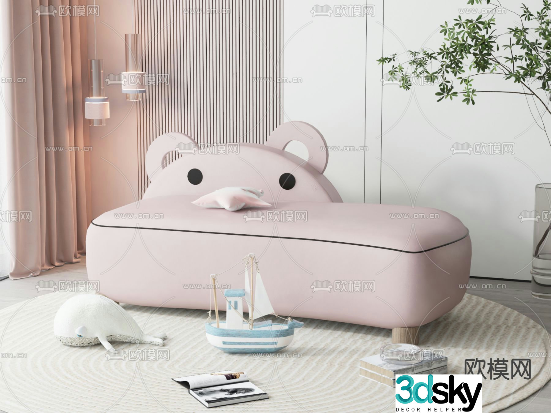 Children’s sofa doll sofa 3d model