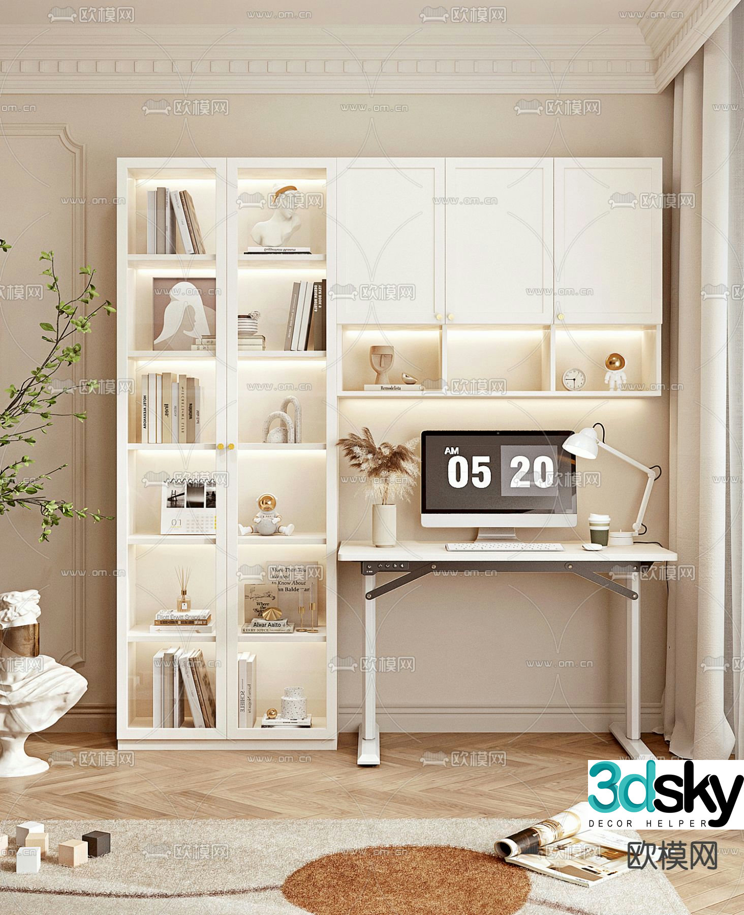 Children’s desk desk 3d model
