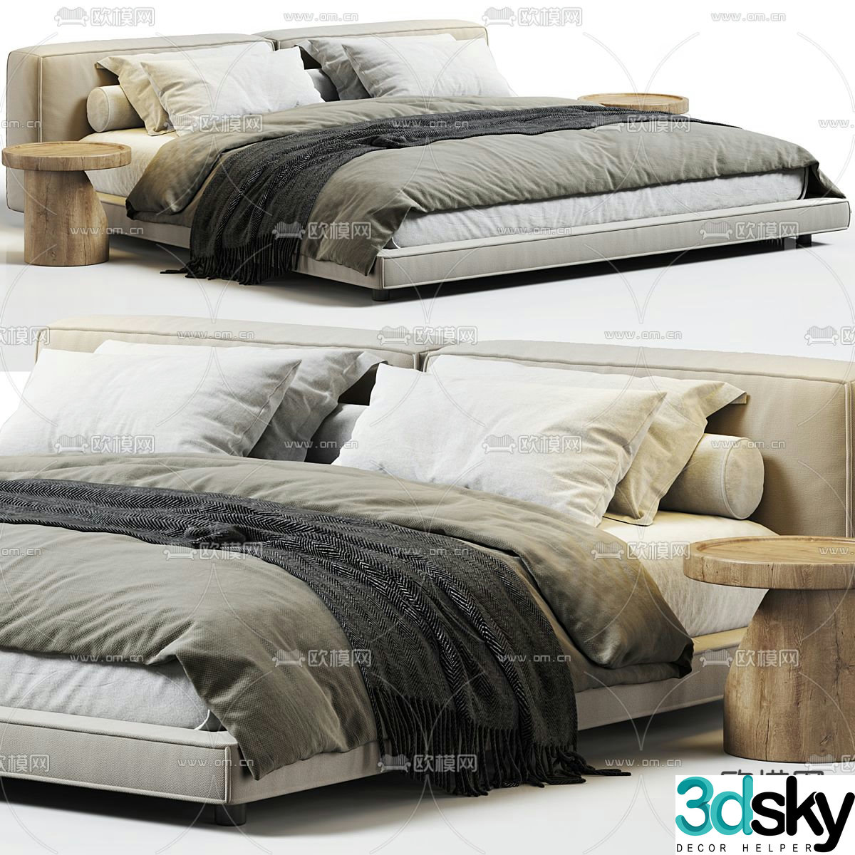 MISSANA double bed 3d model