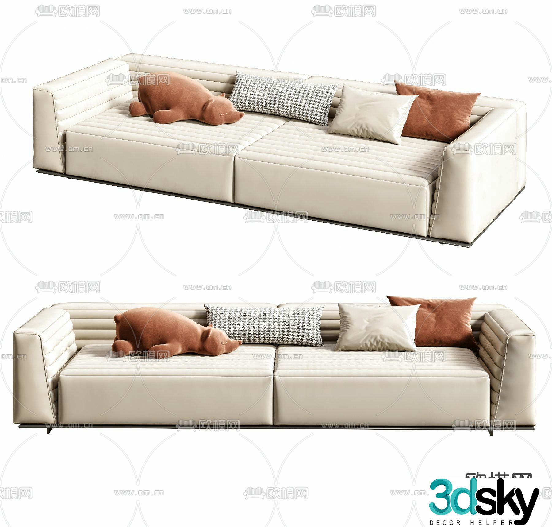 MISSANA modern love seat 3d model