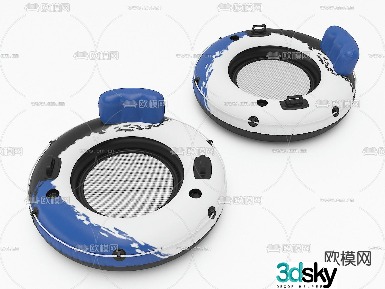 Children’s inflatable swimming ring 3d model