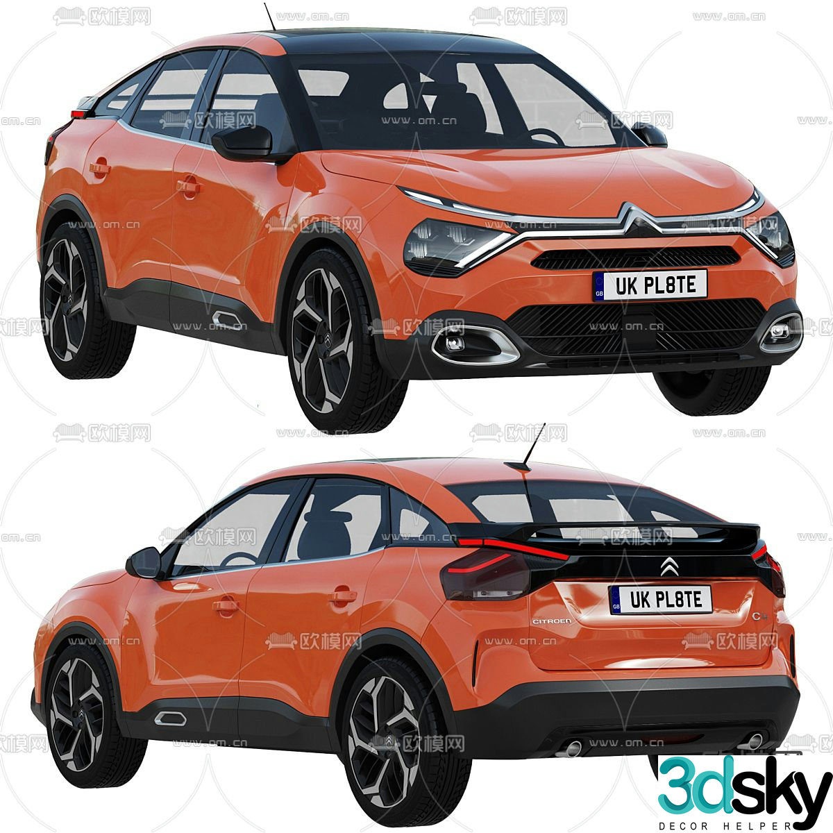 citroen off road car 3d model