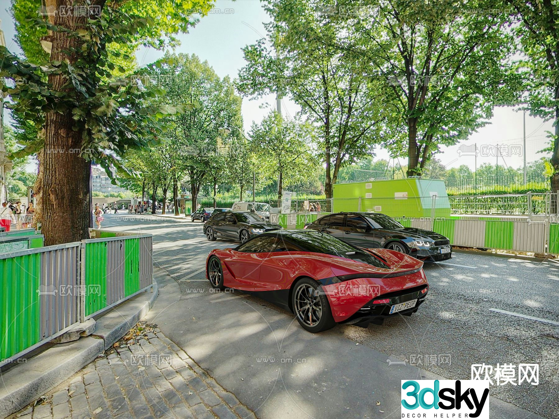 car sedan sports car 3d model