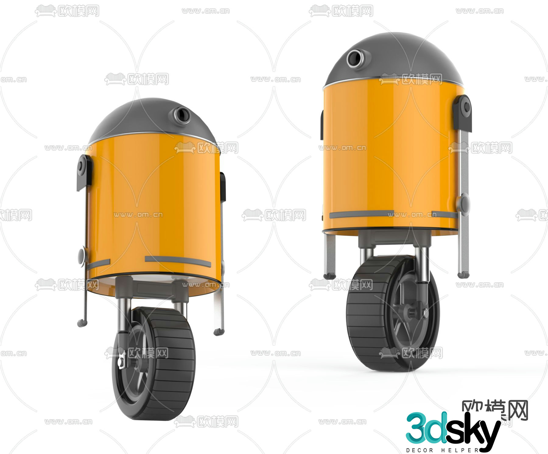 Industrial robot 3d model