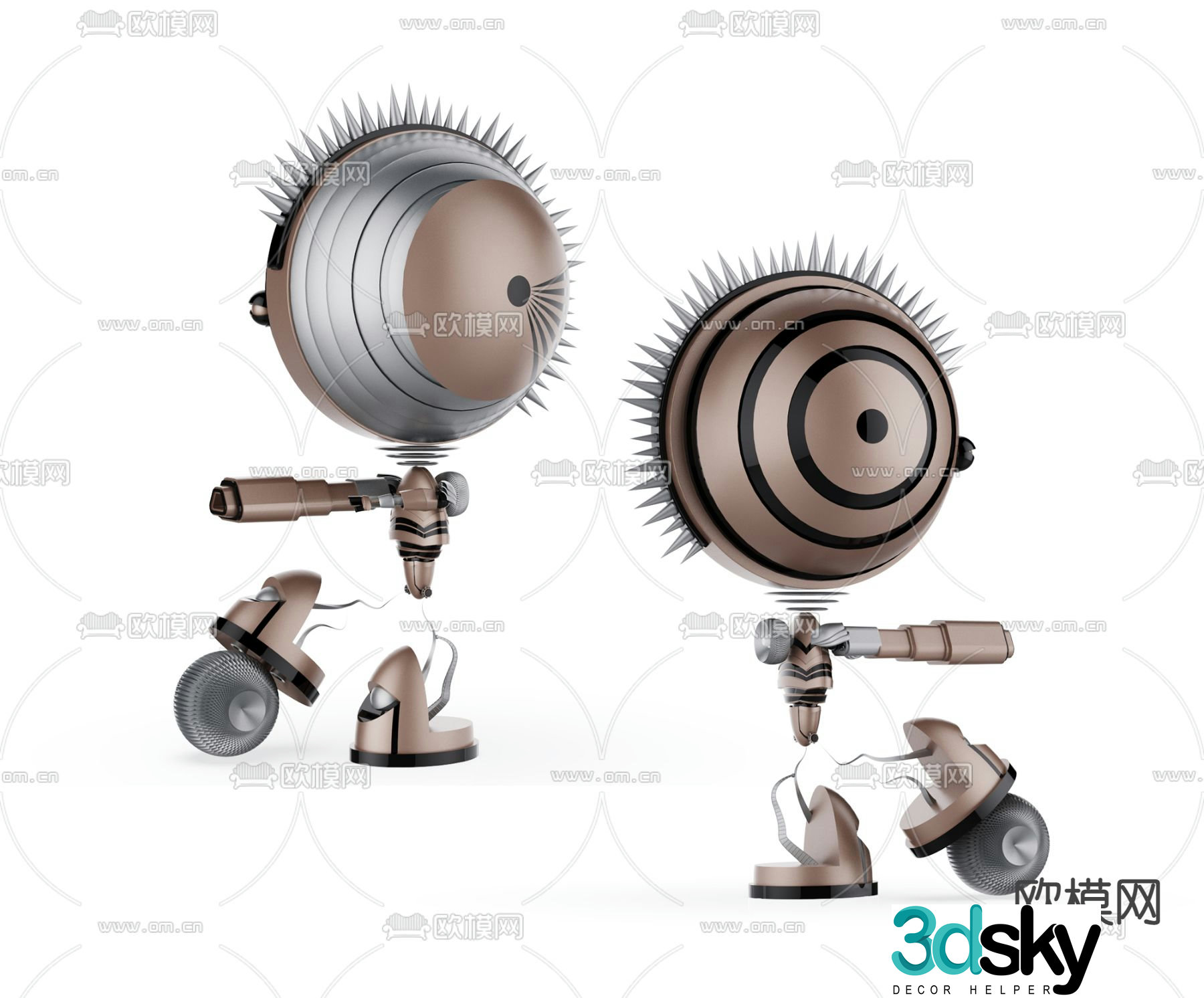 Industrial robot 3d model