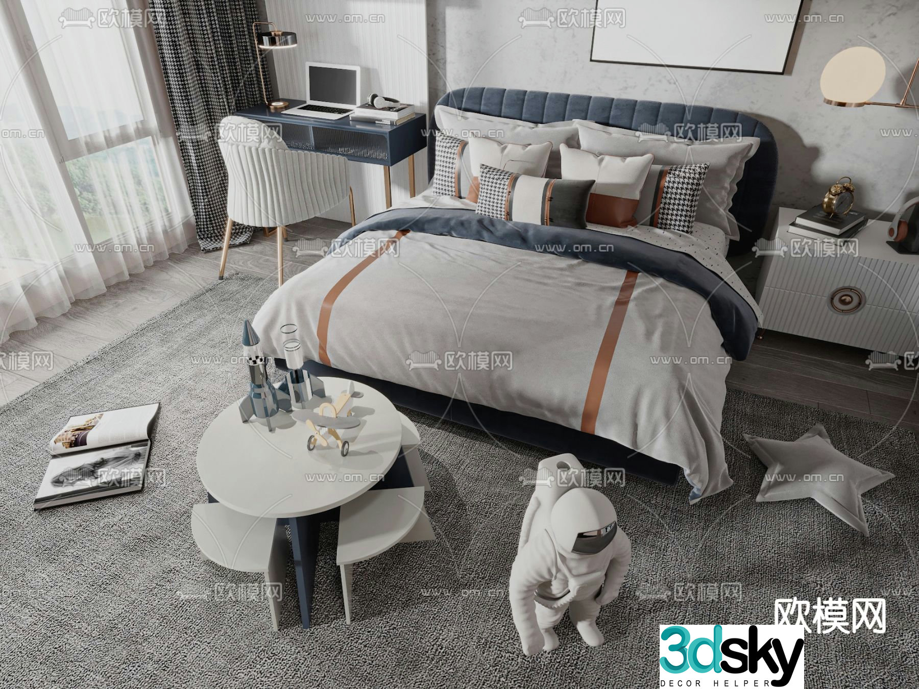 children’s bed child’s bed 3d model
