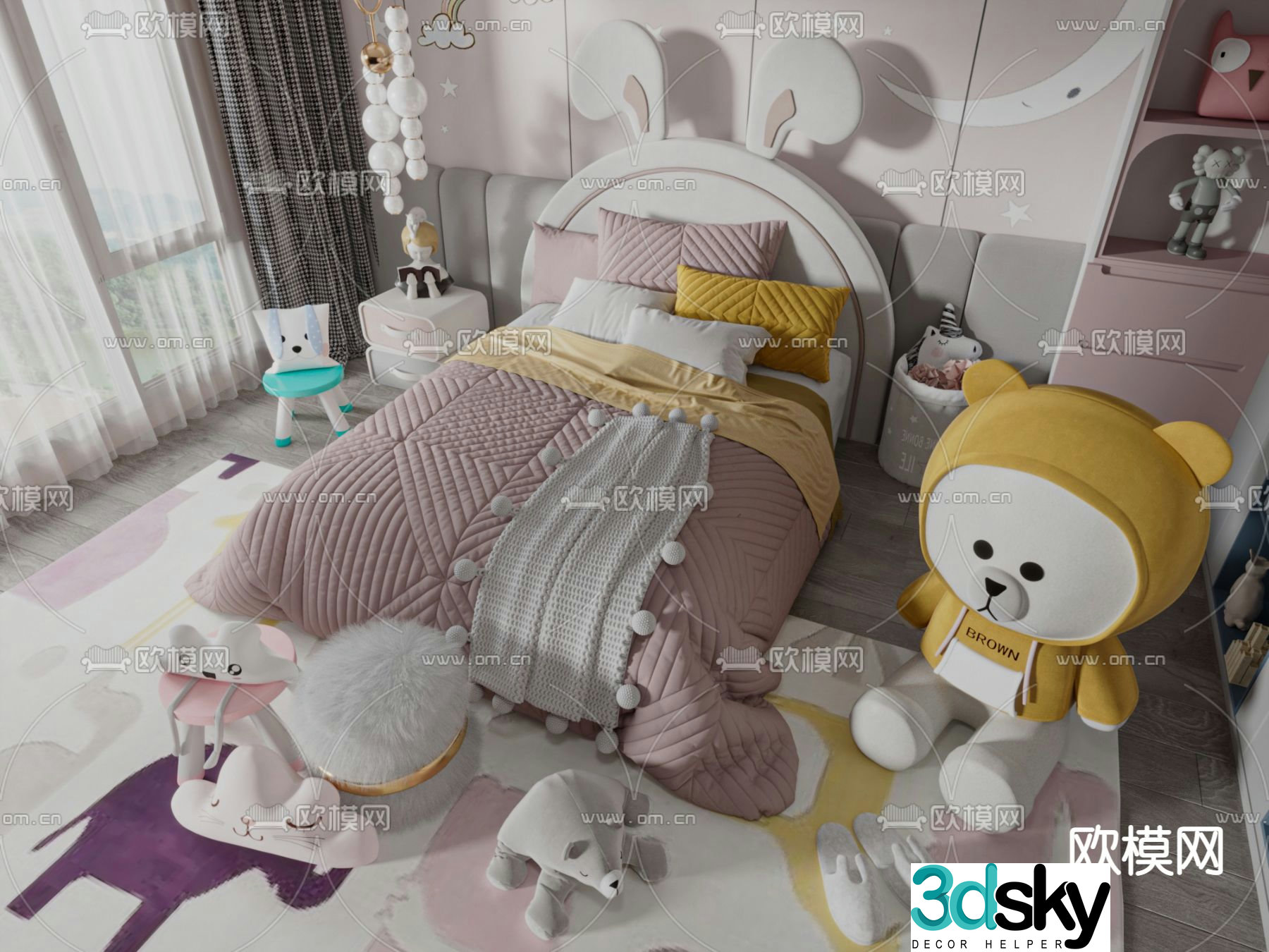 children’s bed child’s bed 3d model