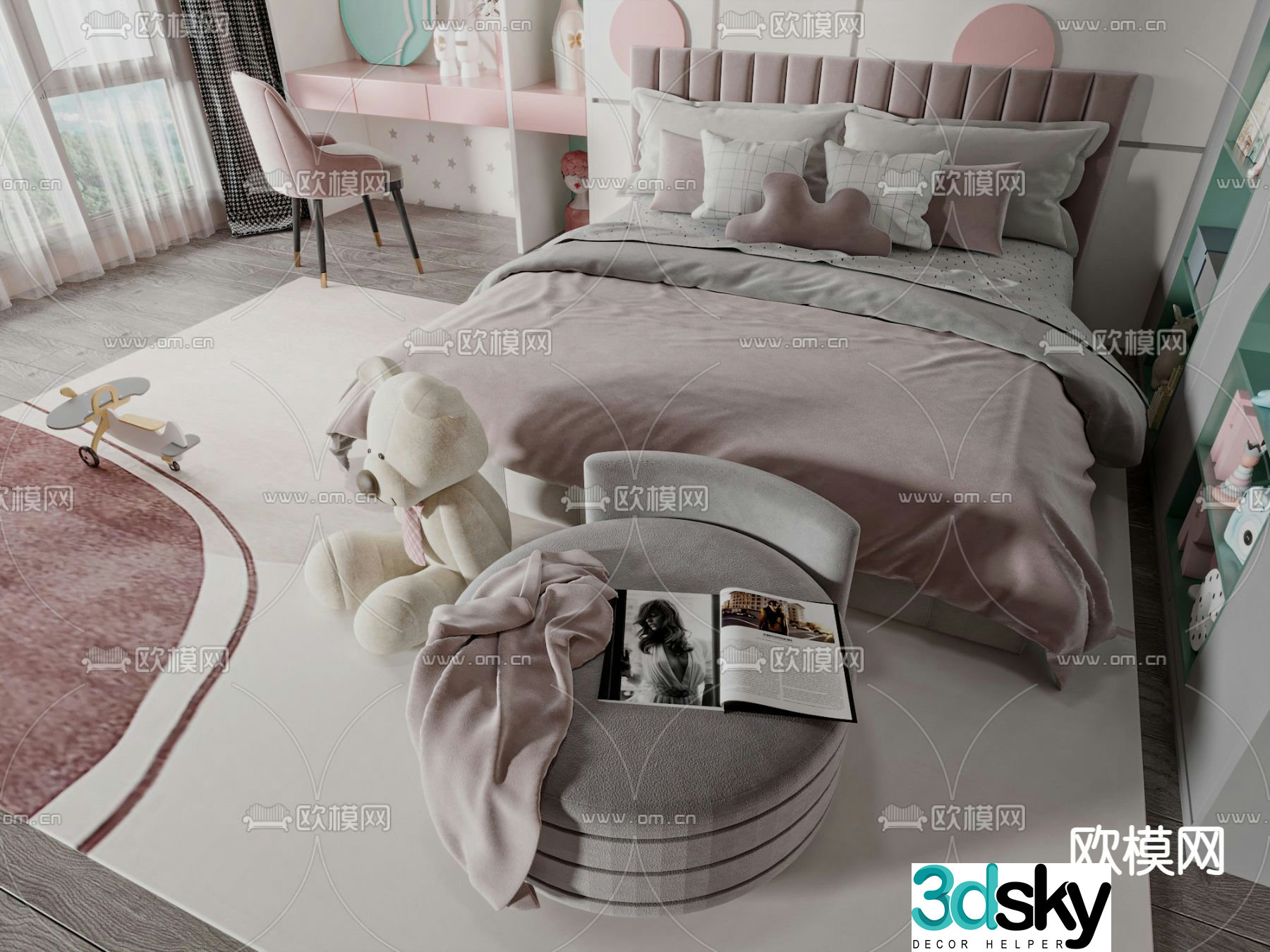 children’s bed child’s bed 3d model
