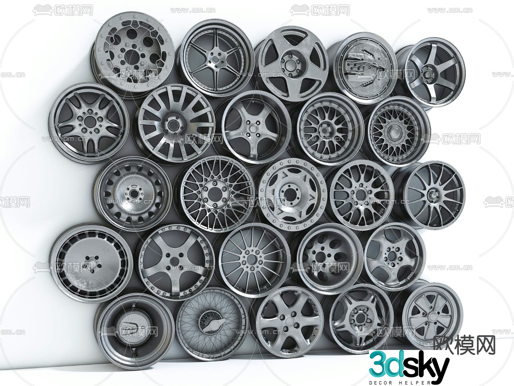 hub wheel wheel 3d model