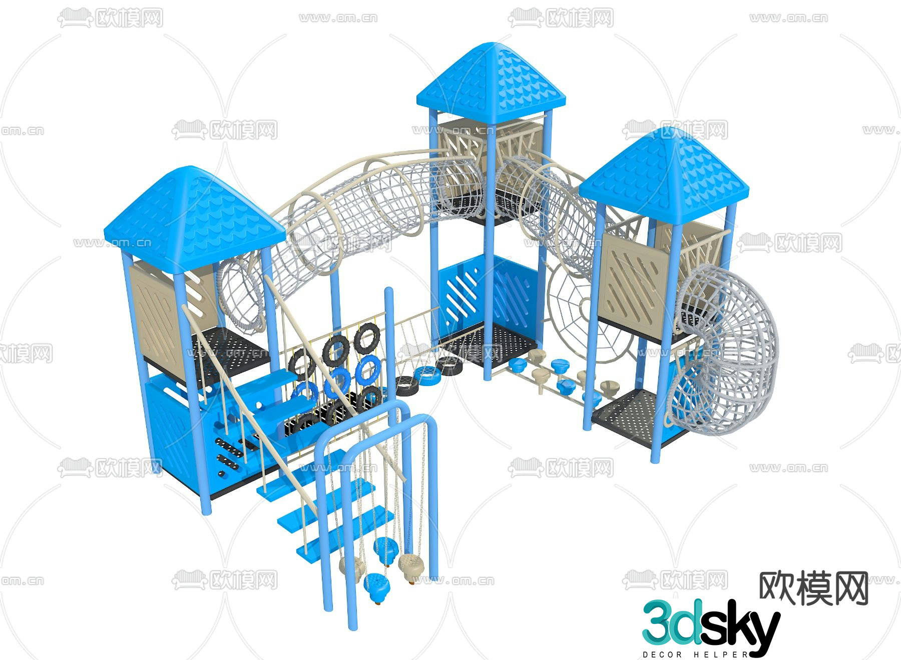 Children's play equipment 3d model