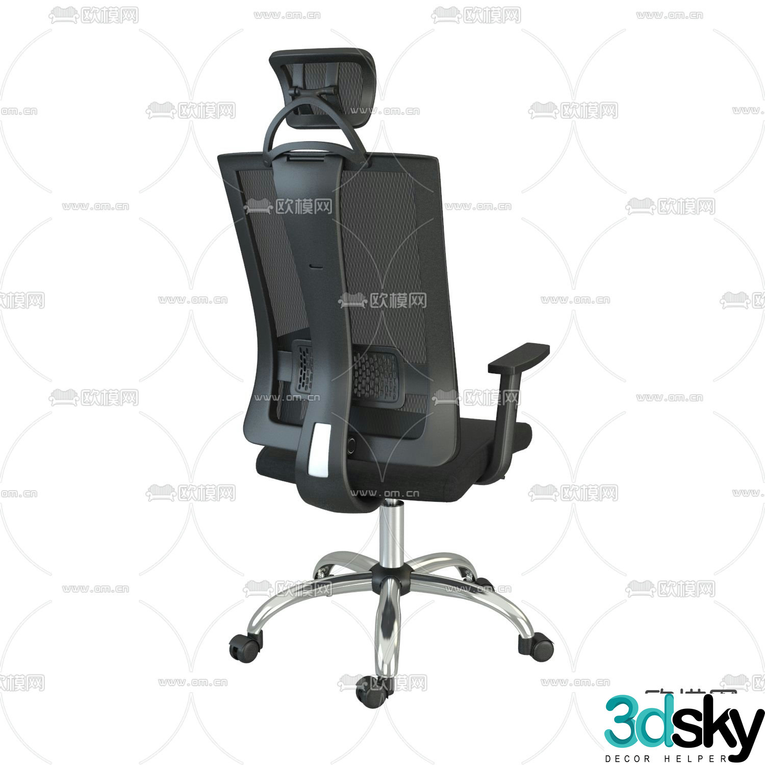 Mesh office chair 3d model