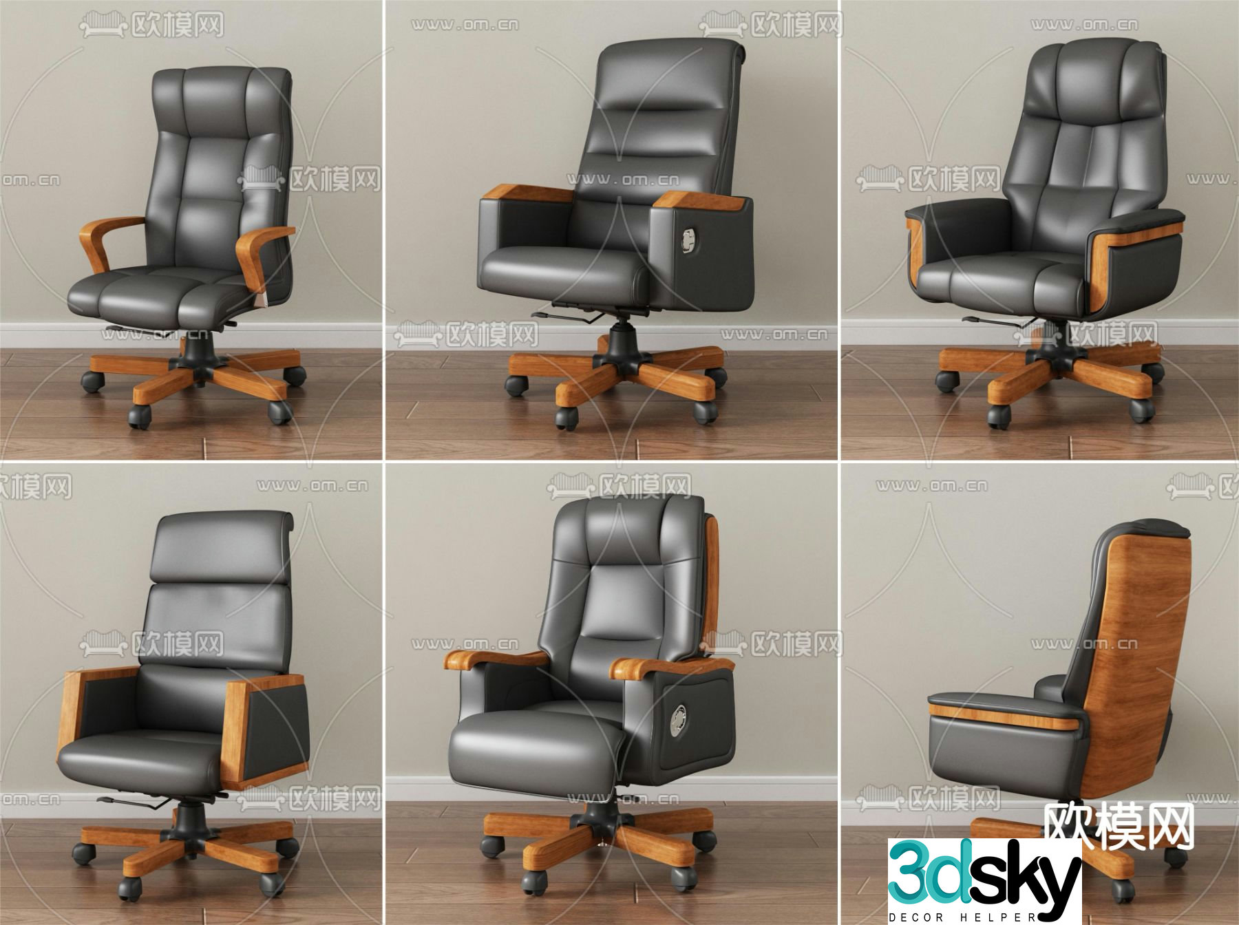 Executive office chair executive chair 3d model