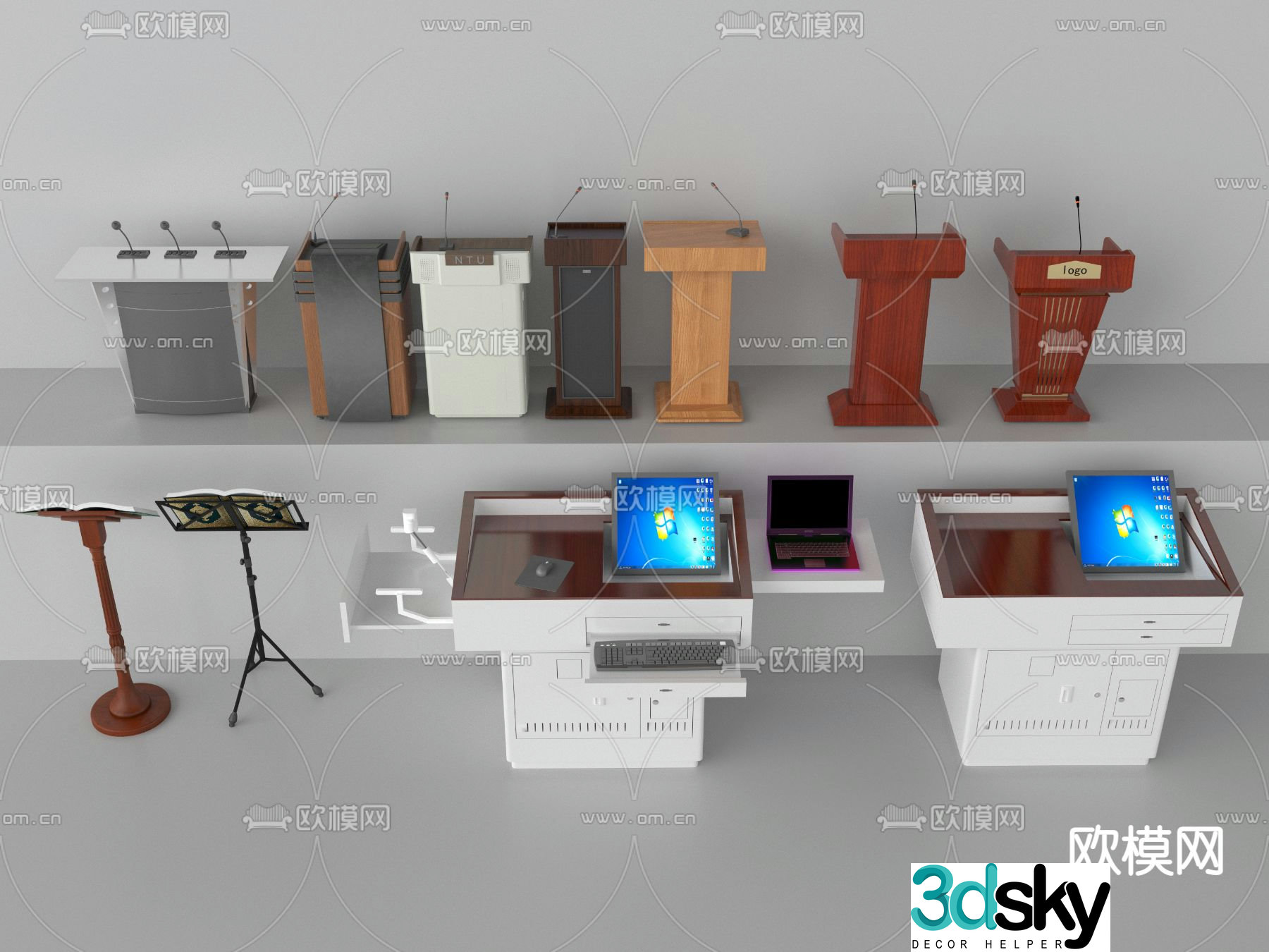 podium podium 3d model