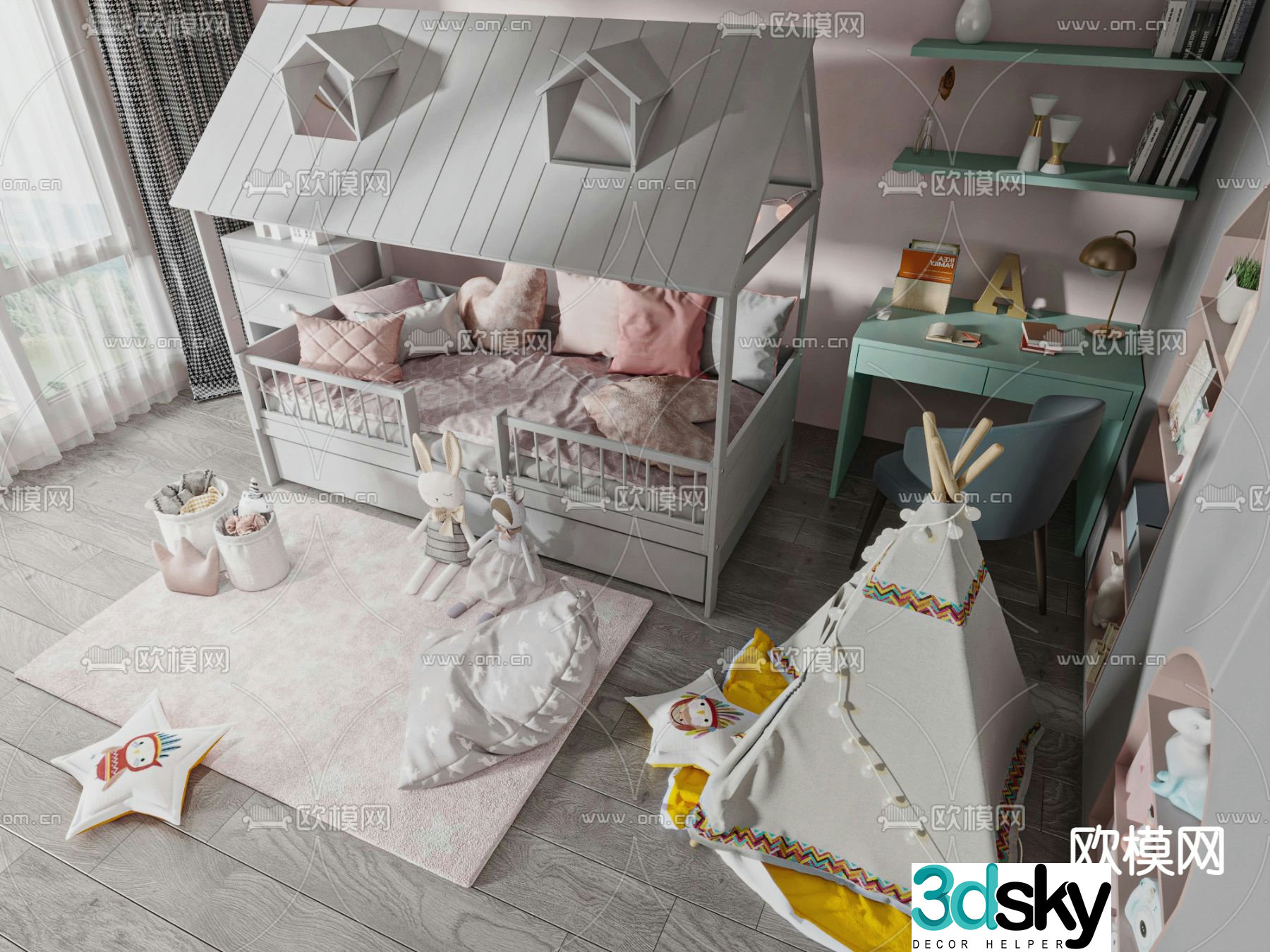 Children’s bed 3d model