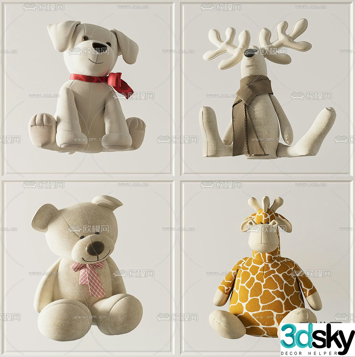 Plush toy doll 3d model