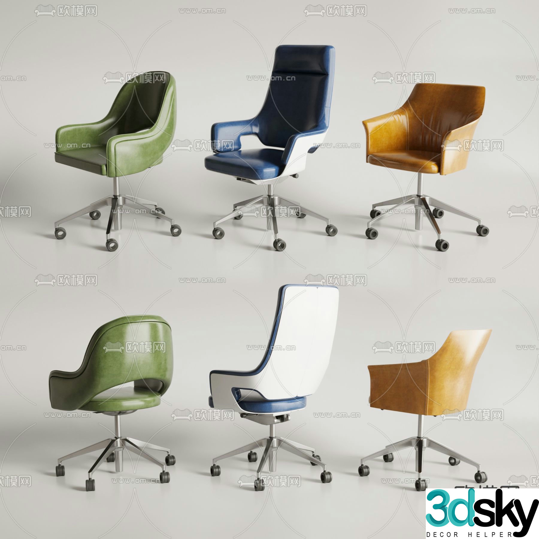 Office chair conference chair shift chair 3d model