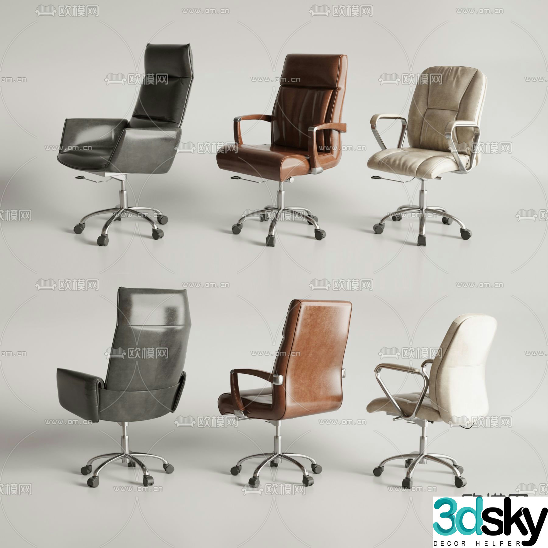 Office chair executive chair 3d model