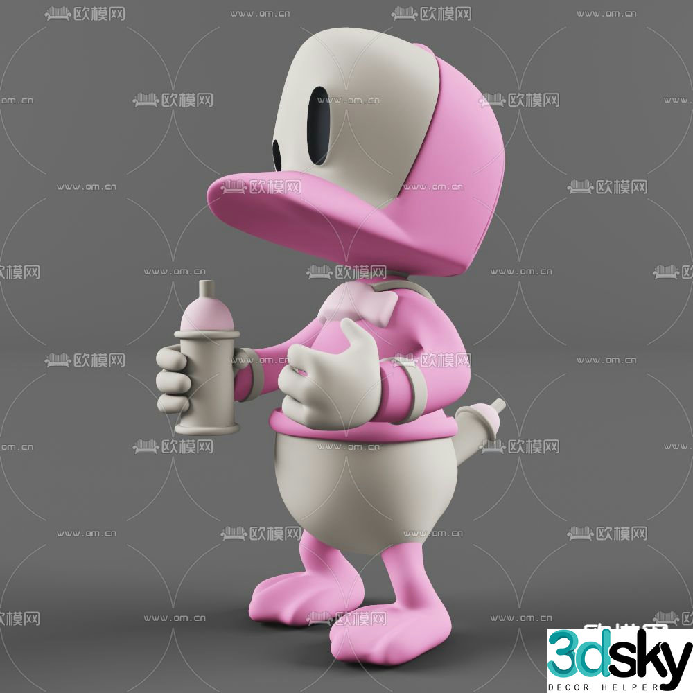 Donald Duck toy 3d model