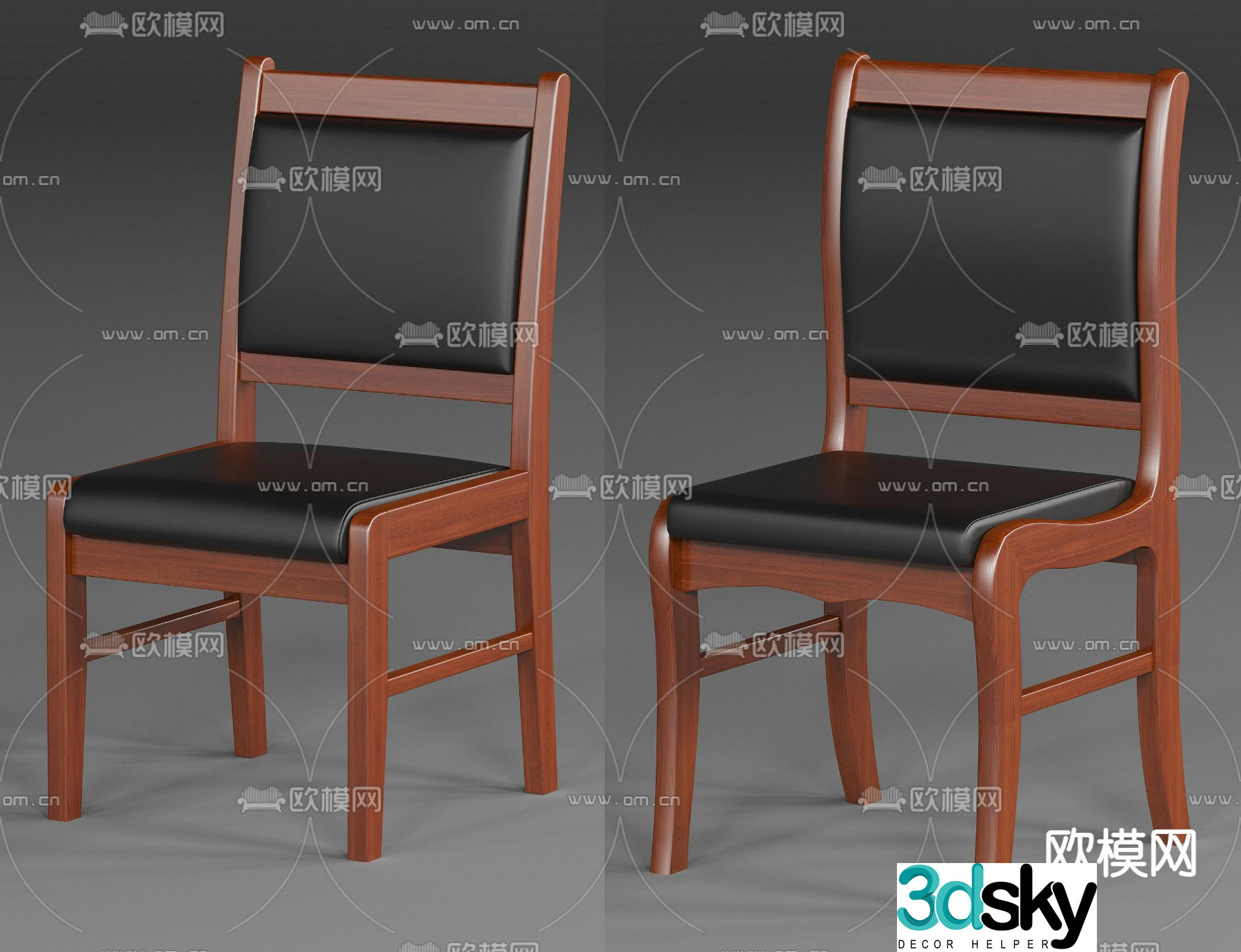 Office chair conference chair back chair 3d model