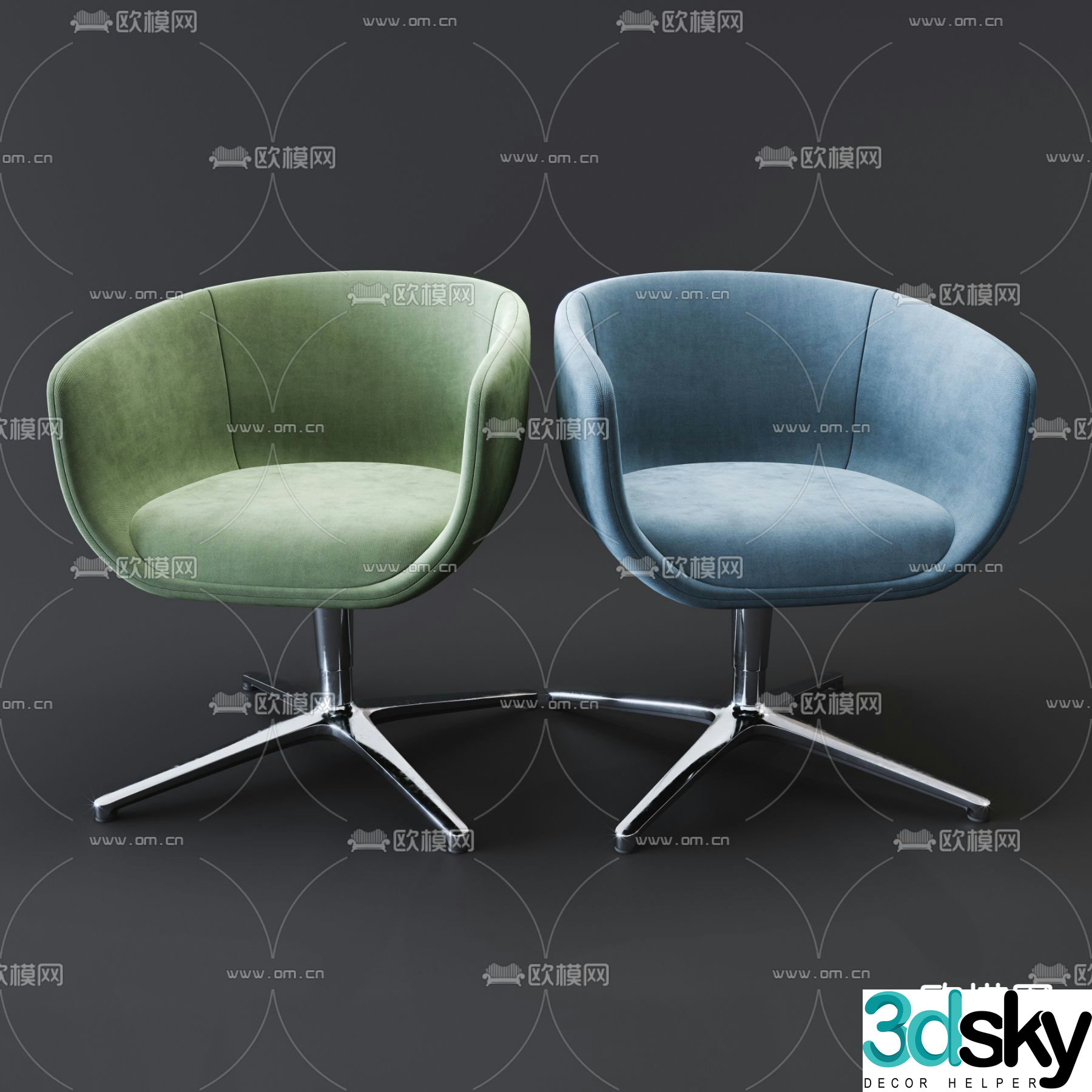 Profim modern office chair 3d model