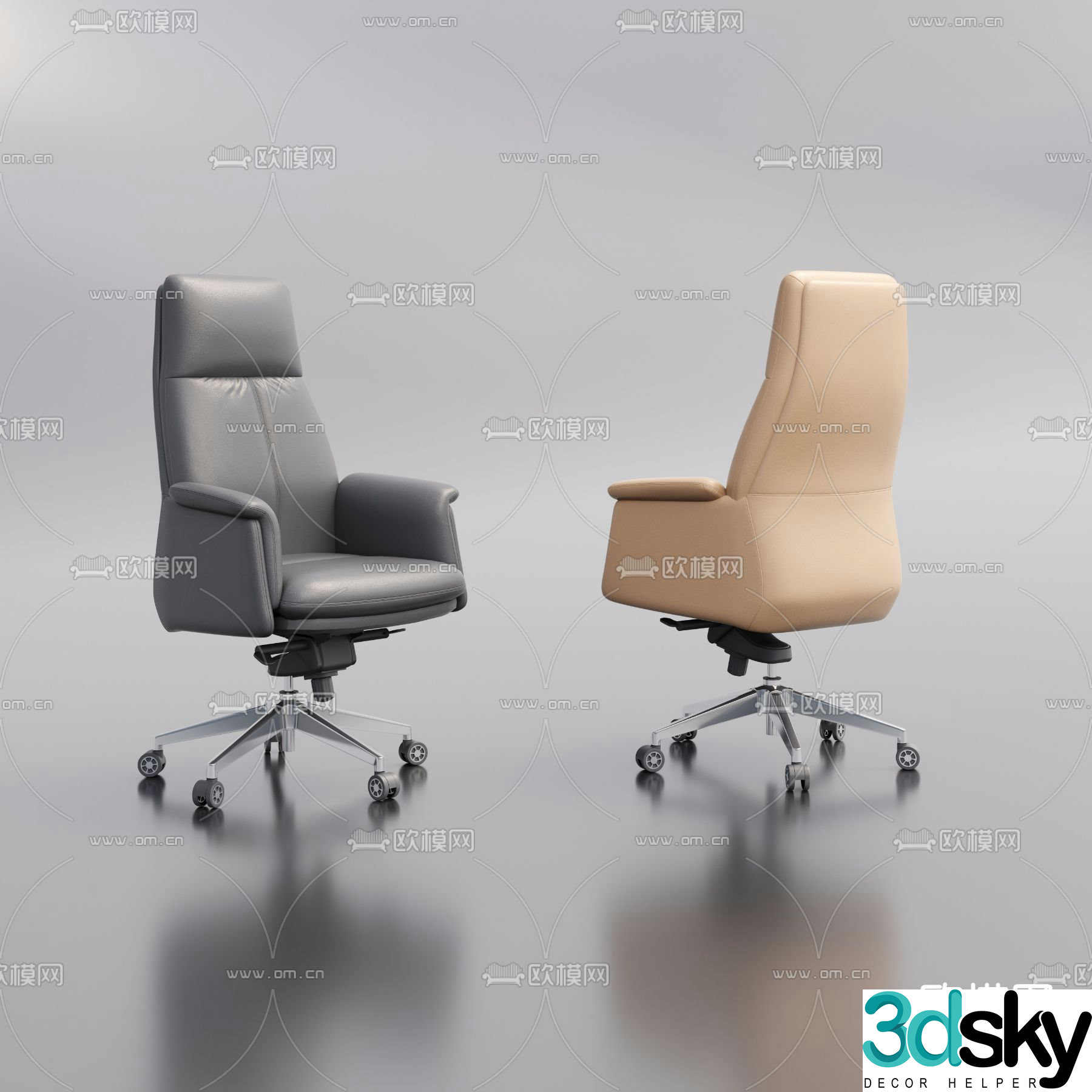 Modern office chair executive chair 3d model