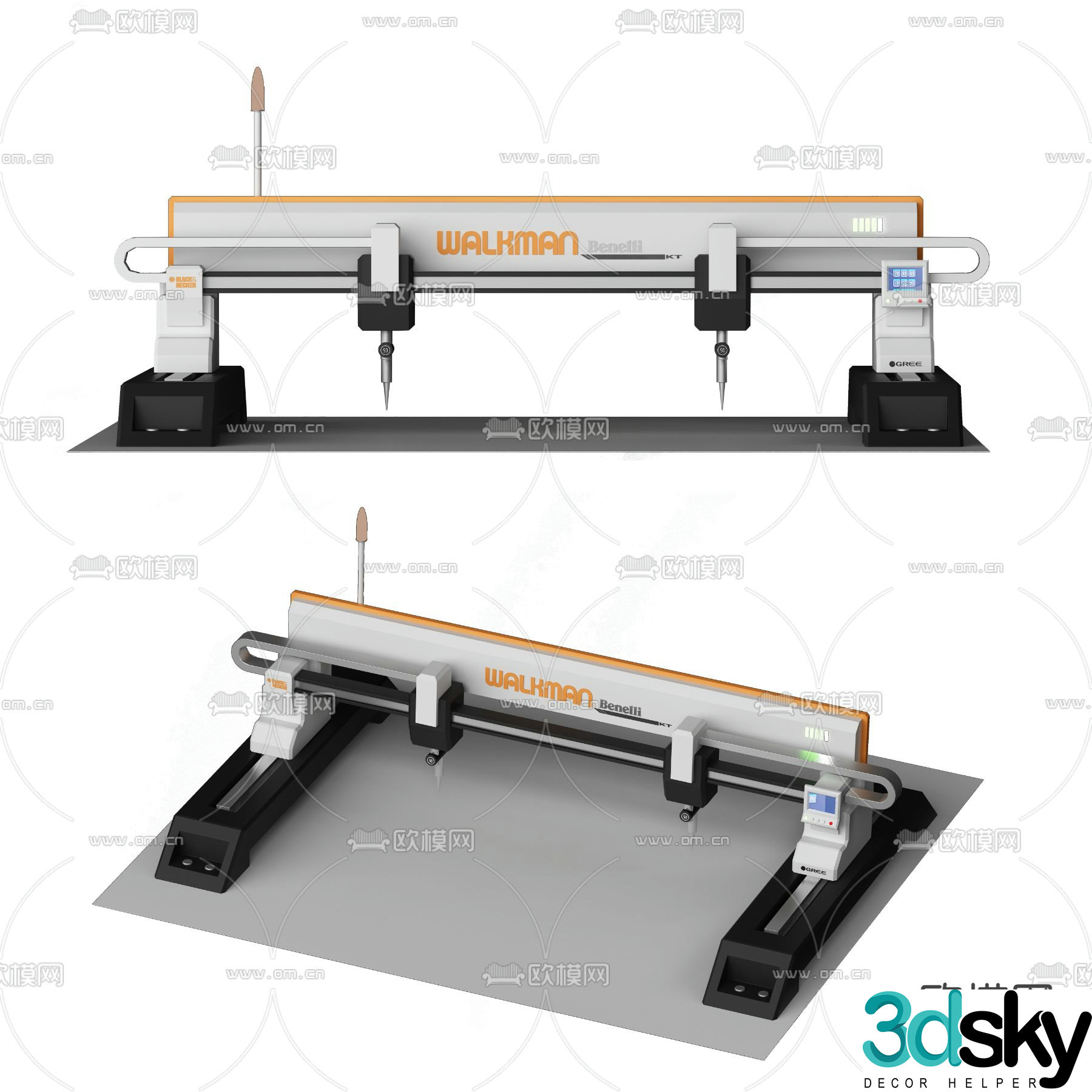 3D printer machine tool 3d model