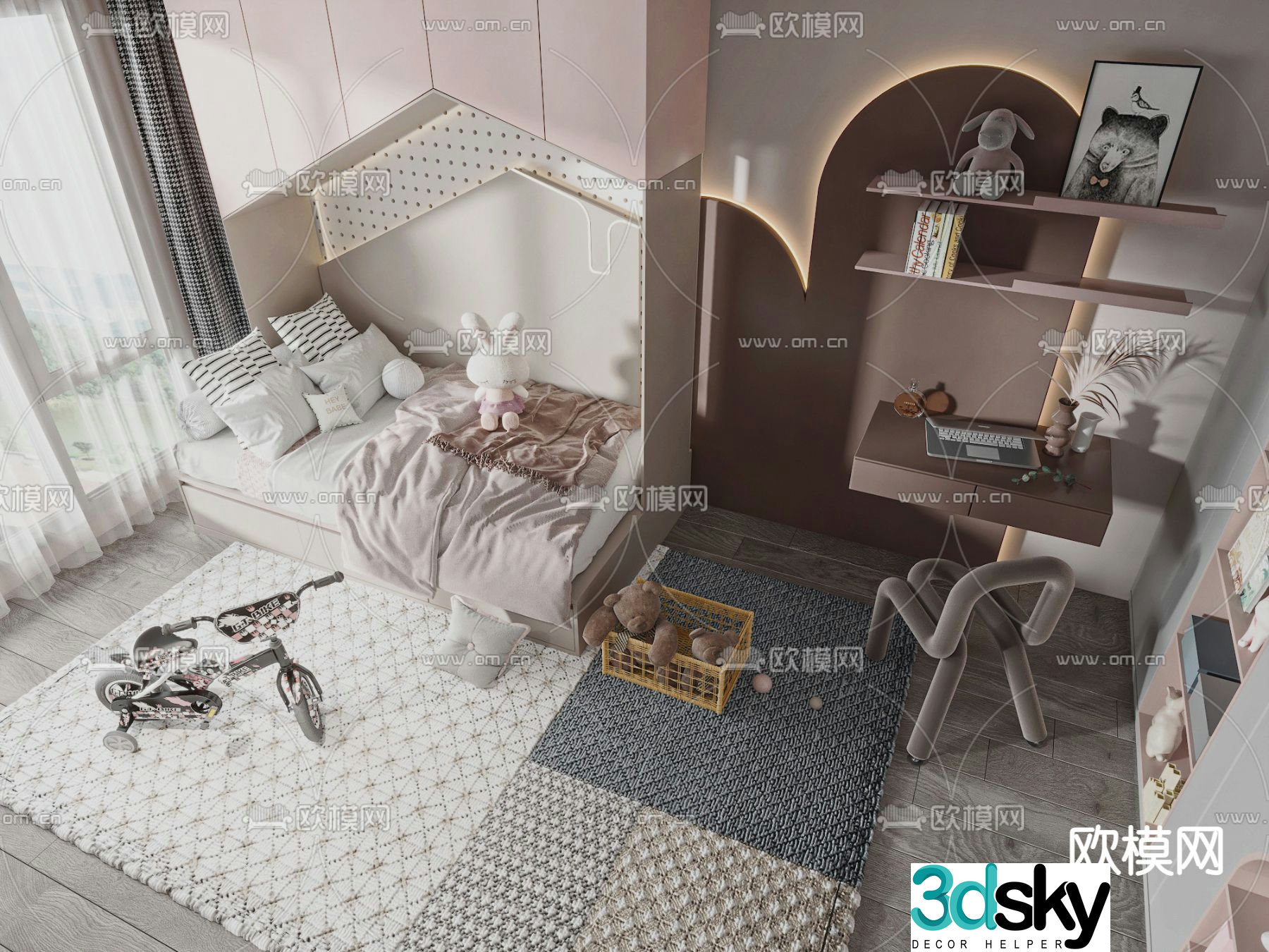Children’s bed 3d model