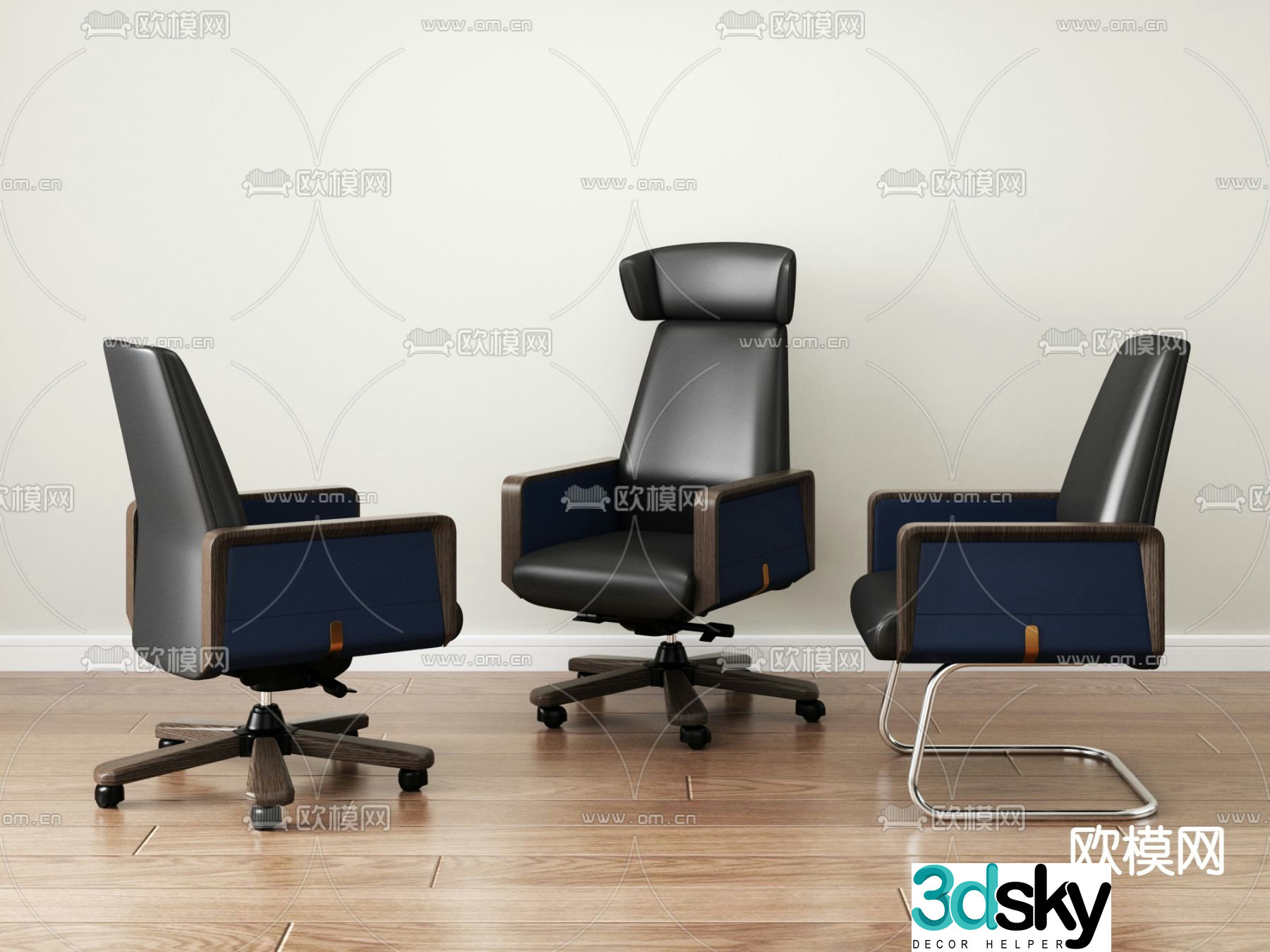 Office chair executive chair 3d model