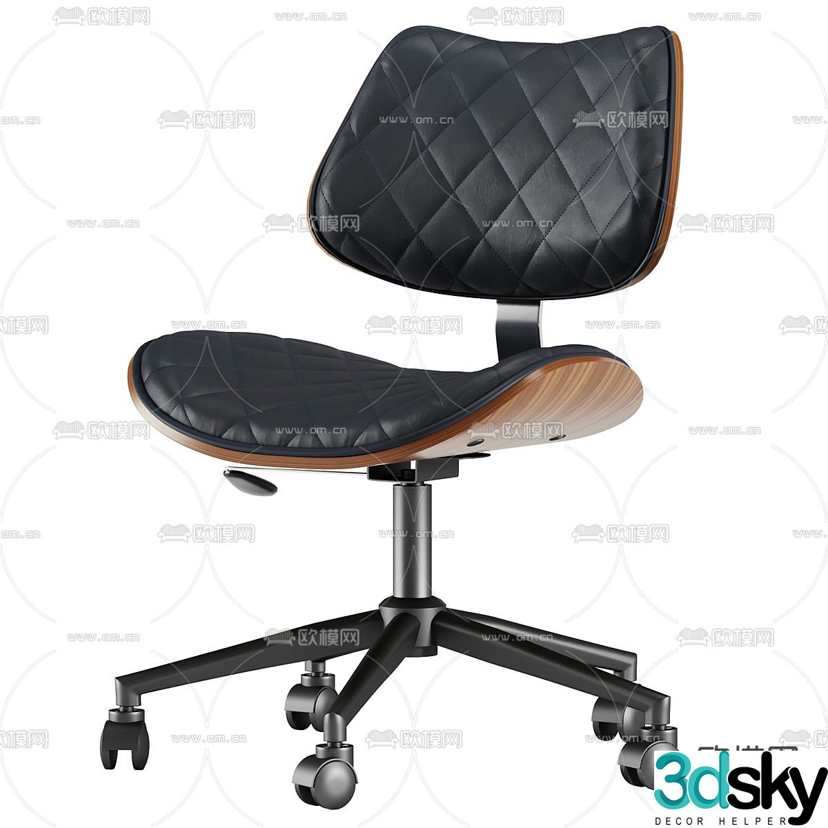 Modern office chair staff chair 3d model