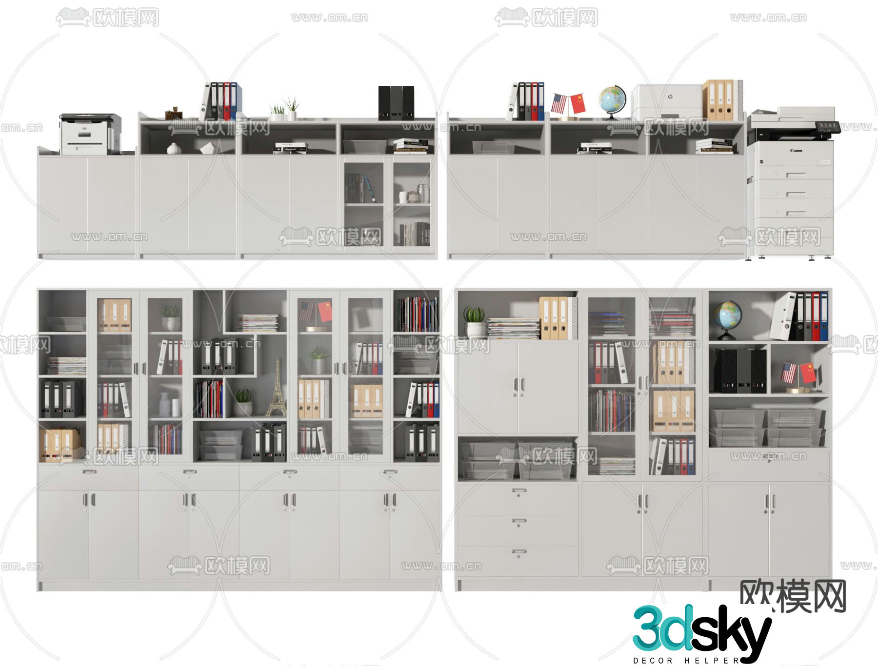 File cabinet information cabinet filing cabinet 3d model
