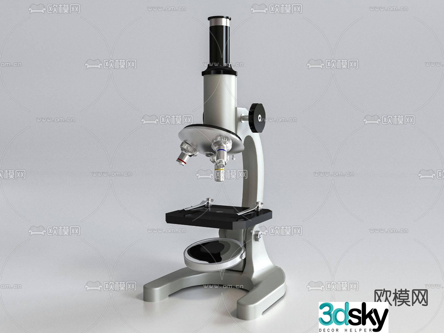 microscope medical equipment 3d model