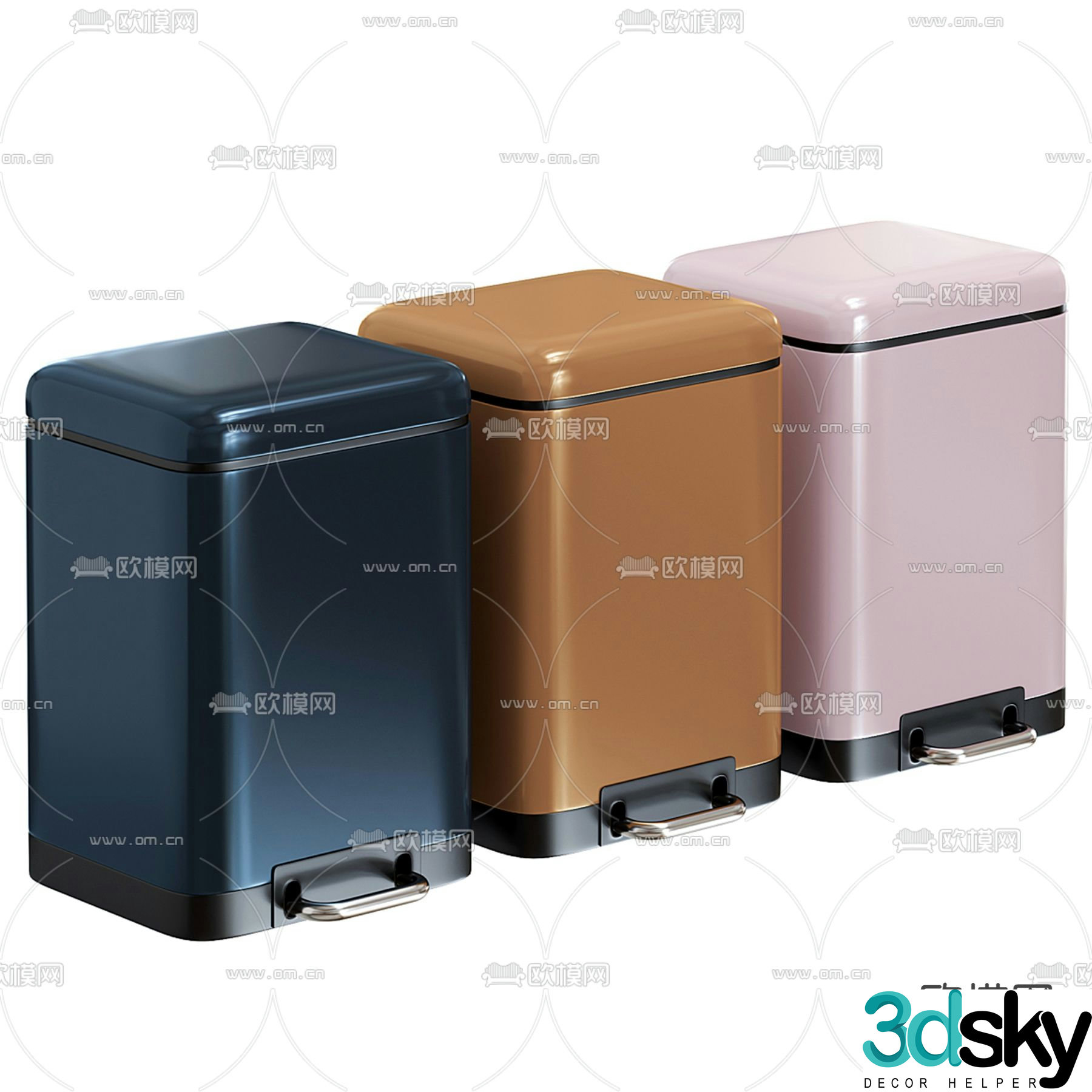 trash can trash can 3d model