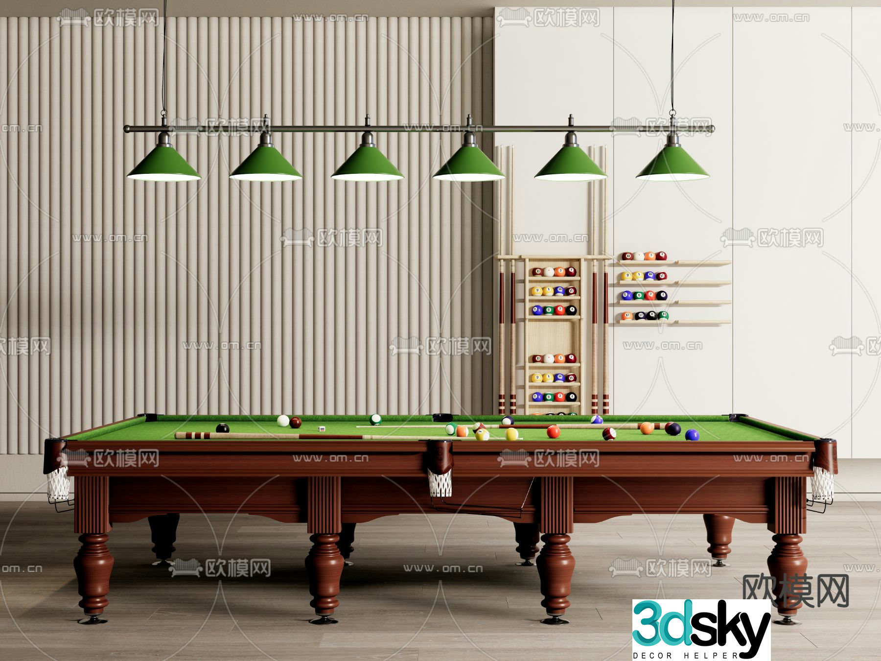 Slok billiards billiards 3d model