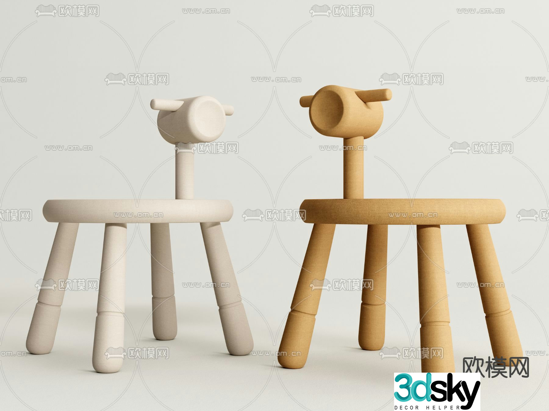 Trojan chair child seat 3d model