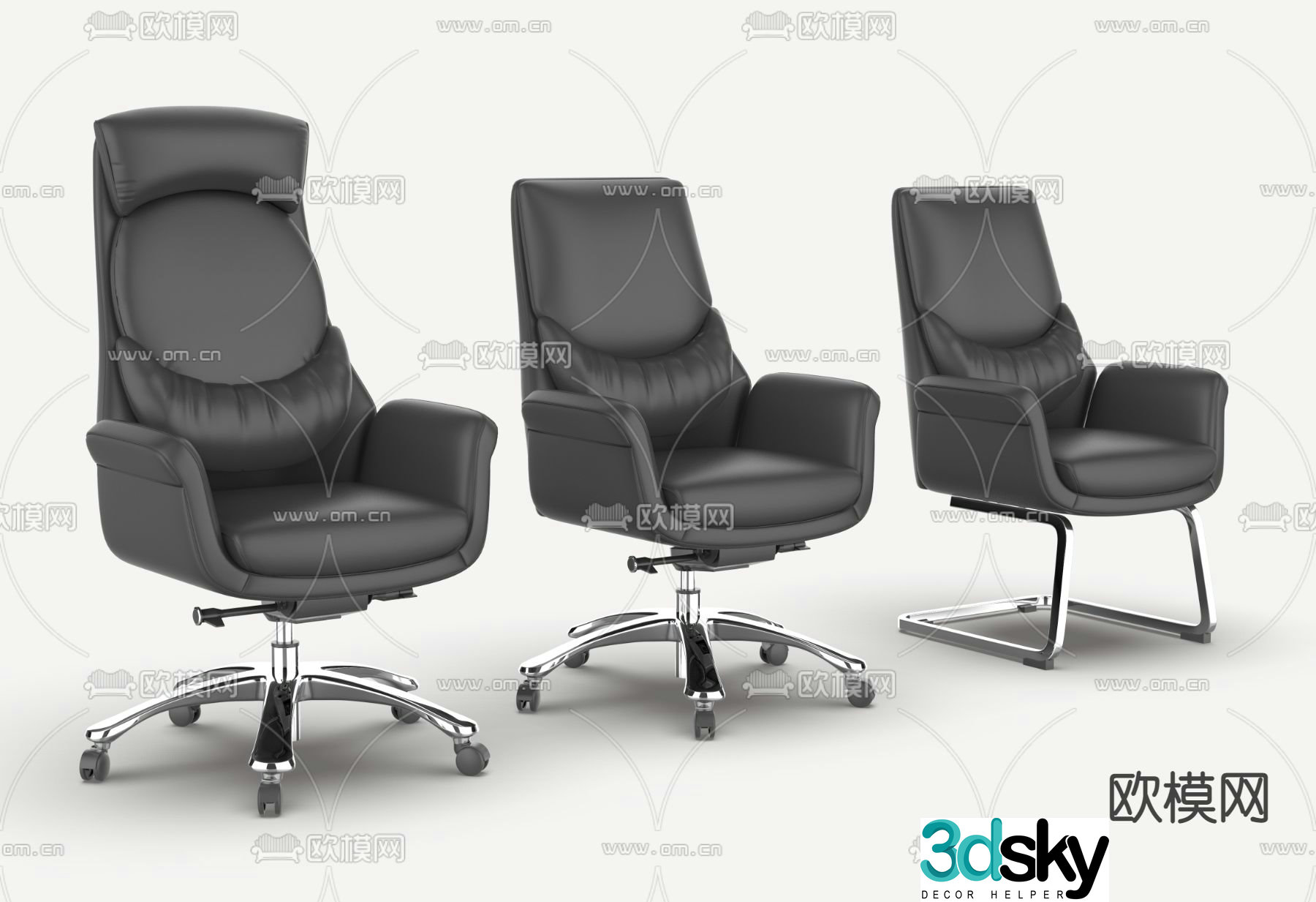 Office chair executive chair 3d model