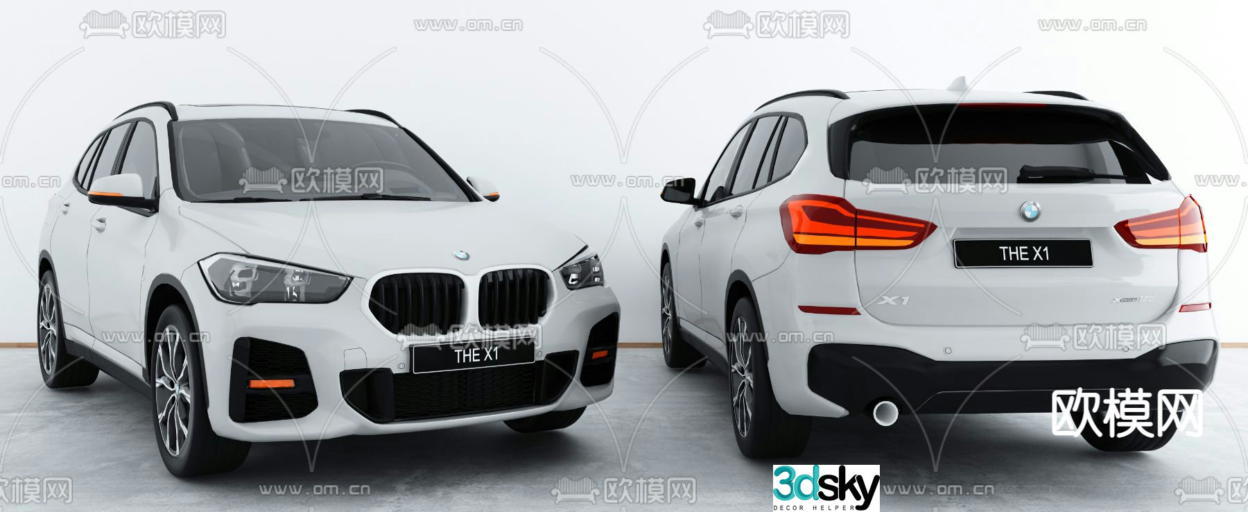 Modern sports car luxury car 3d model