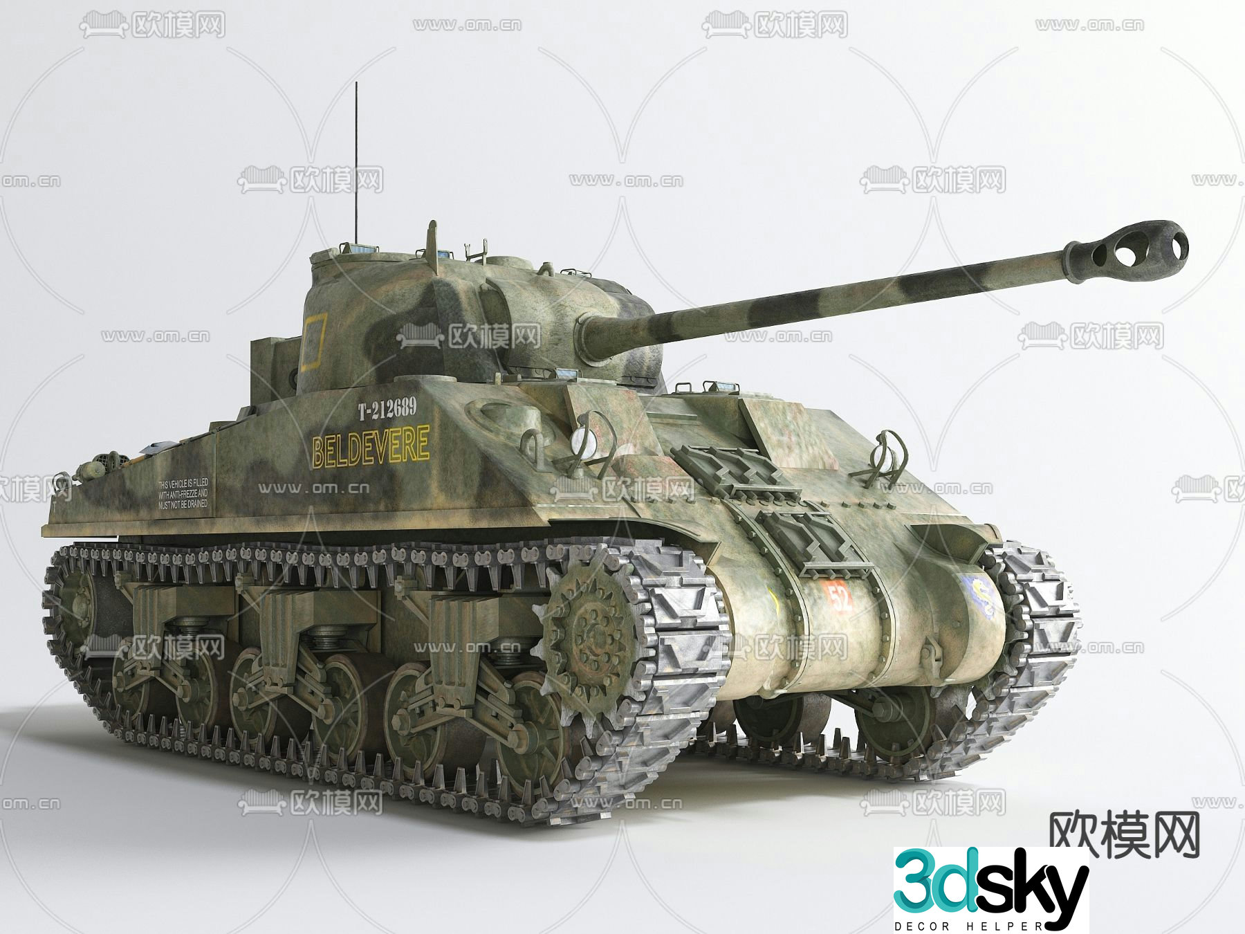 Military equipment tanks armored vehicles explosion-proof vehicles 3d model